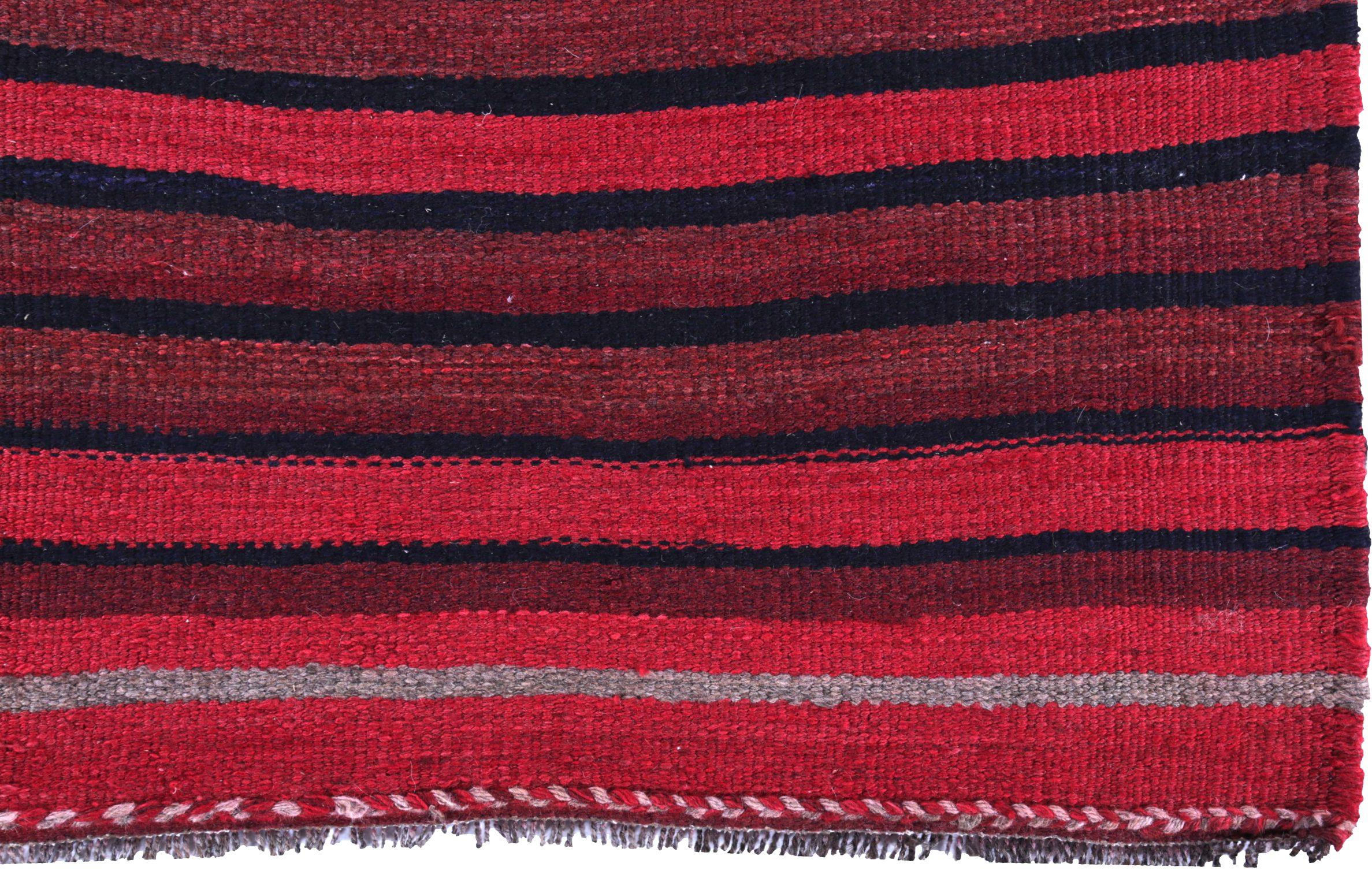 Persischer Kelim-Teppich Circa 1910 - Wolle Marineblau Rosa Design - 89428 im Zustand „Hervorragend“ im Angebot in Dallas, TX