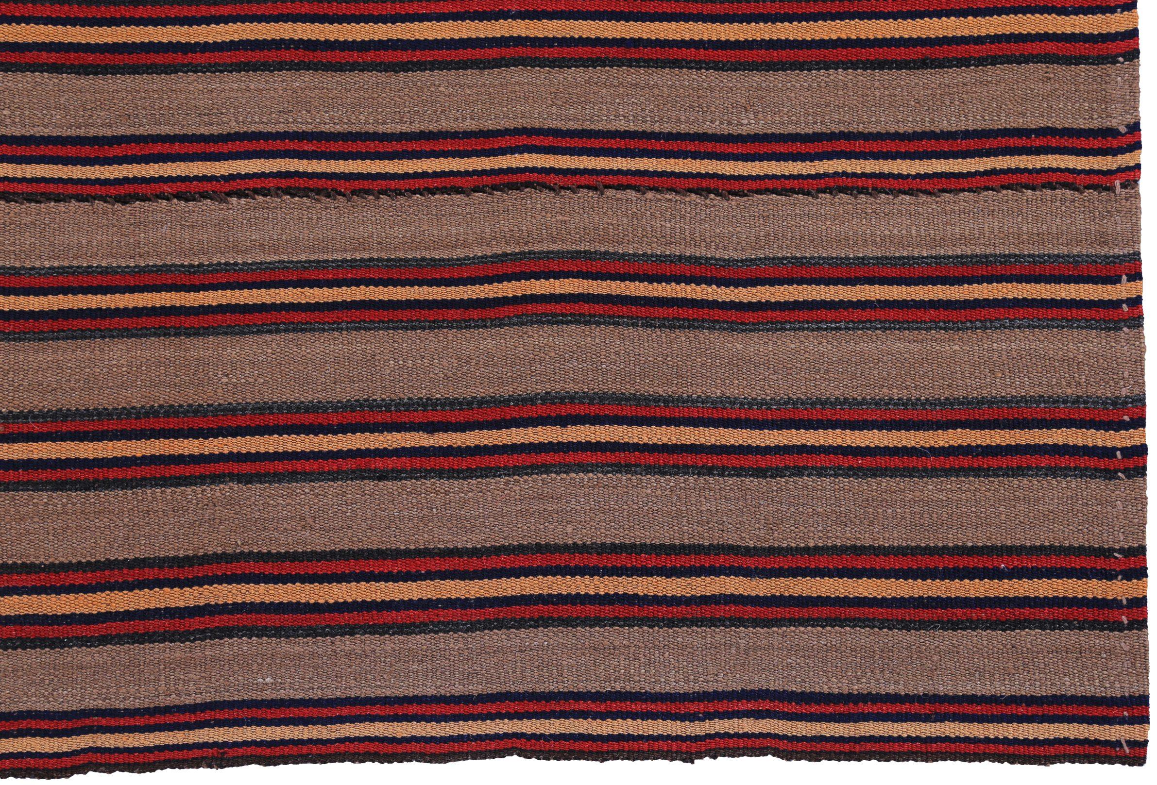 Persischer Kilim Small Rug CIRCA 1910 - Wolle Rosa Rot Gelb Design - 89478 (Asiatisch) im Angebot