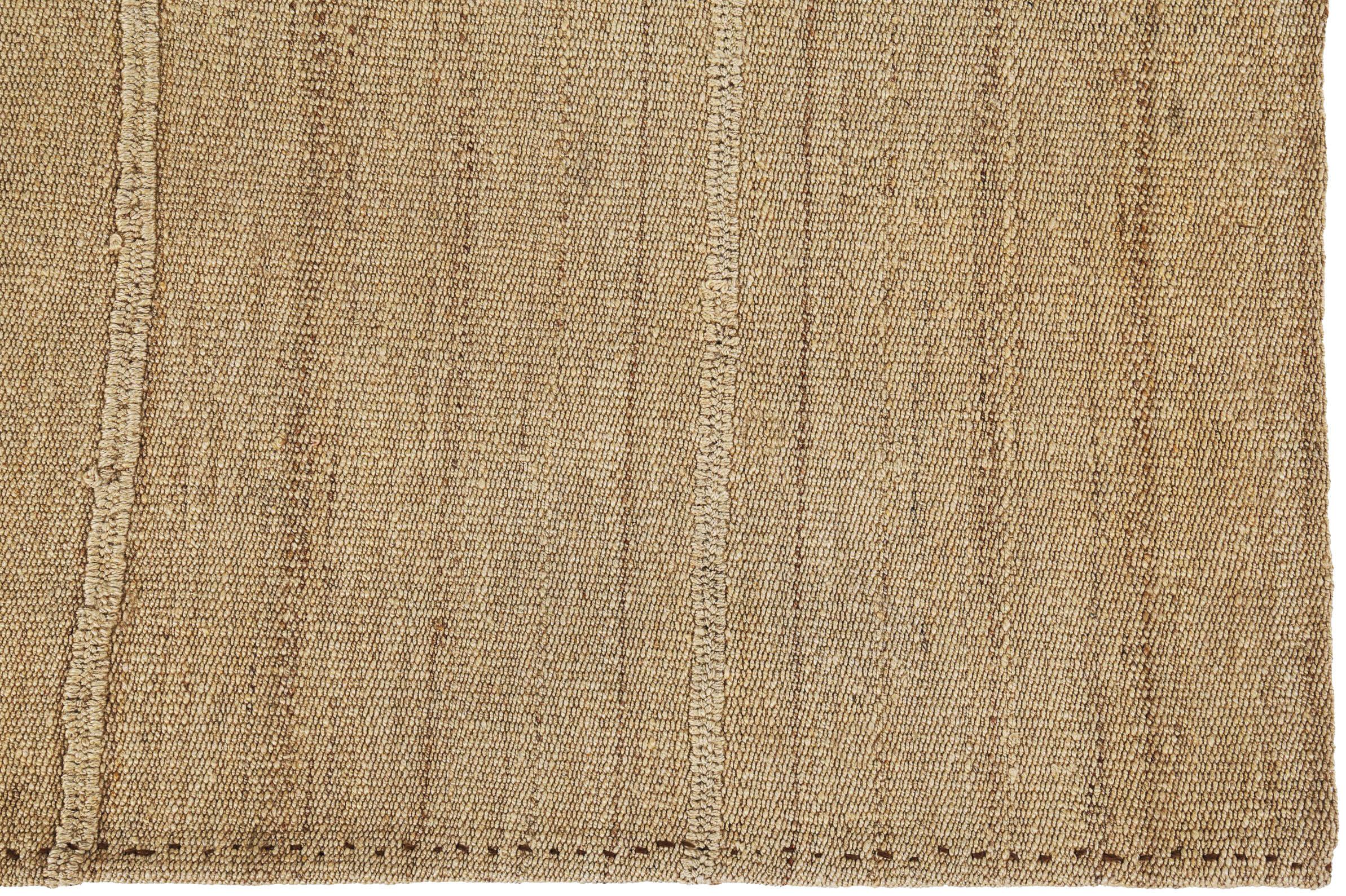 Persischer Kelim-Teppich Circa 1910 - Wolle Taupe Design - 89526 (Asiatisch) im Angebot