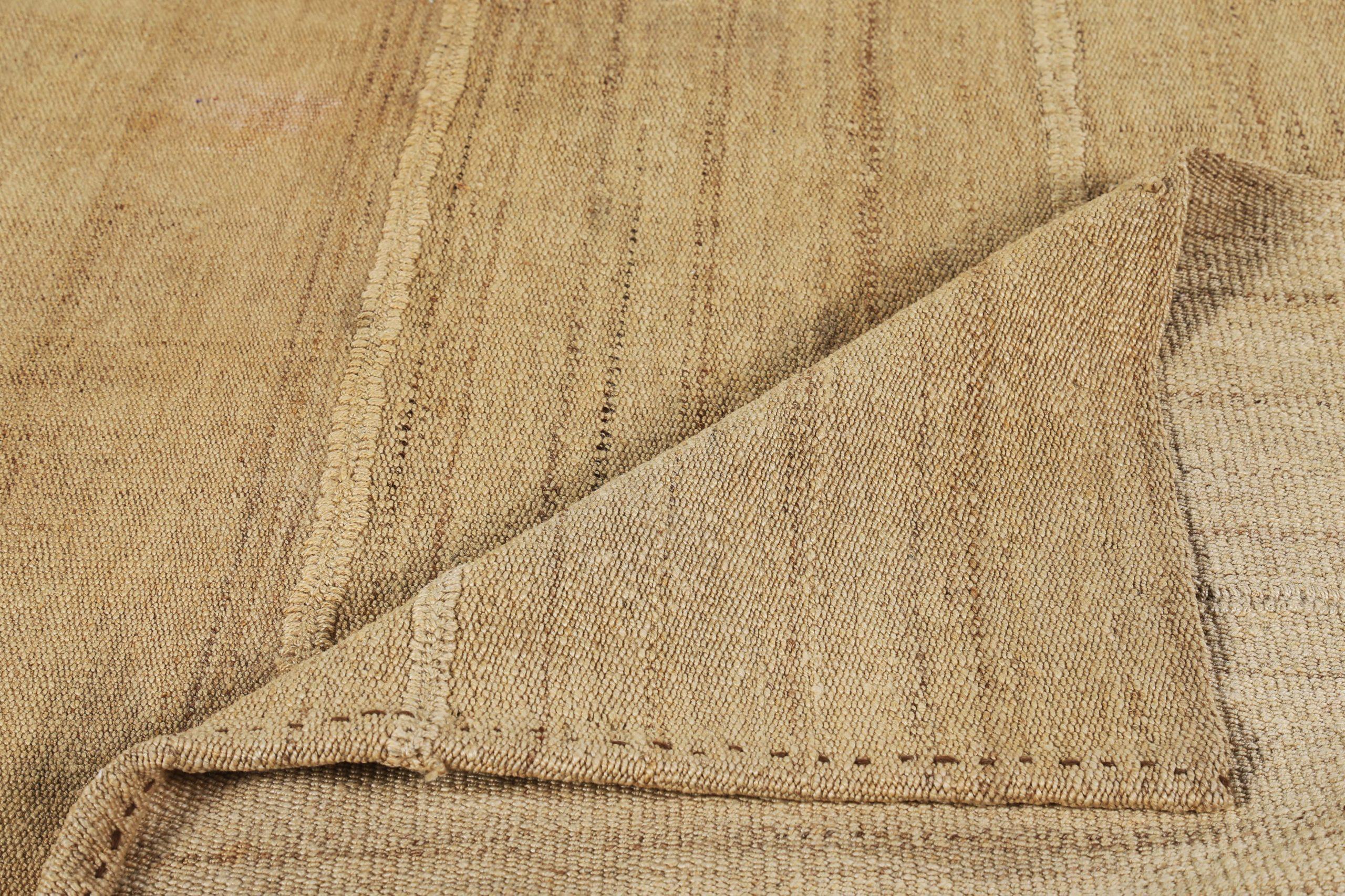 Persischer Kelim-Teppich Circa 1910 - Wolle Taupe Design - 89526 im Zustand „Hervorragend“ im Angebot in Dallas, TX