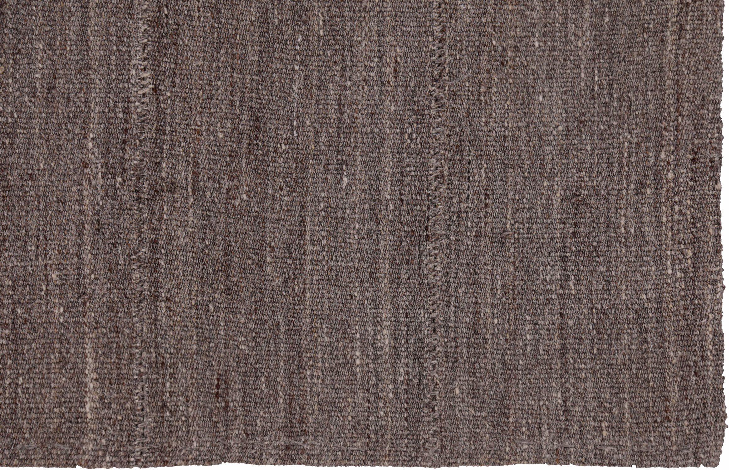 Persischer Kilim Small Rug CIRCA 1940 - Wolle Brown Design - 91331 (Asiatisch) im Angebot