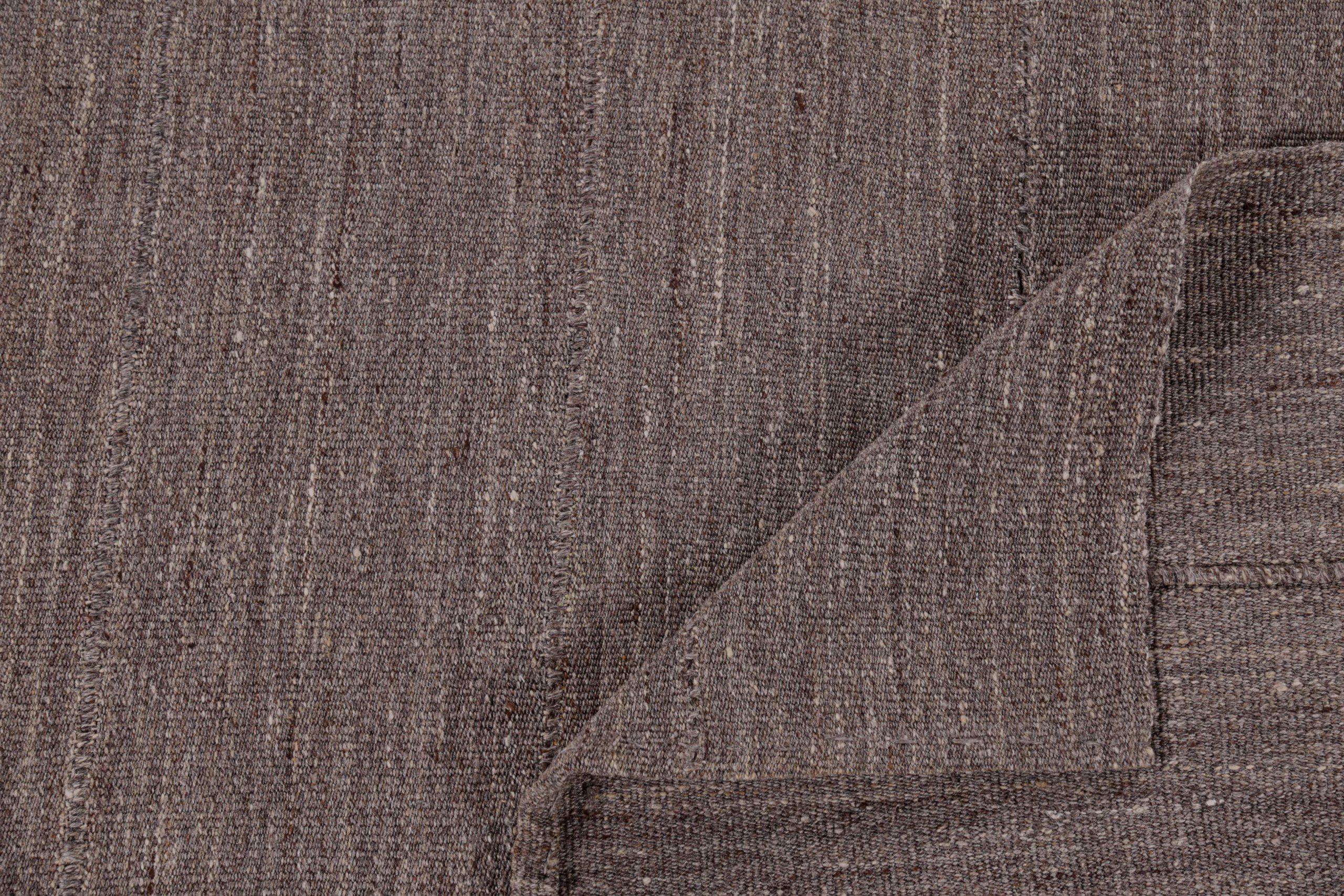 Persischer Kilim Small Rug CIRCA 1940 - Wolle Brown Design - 91331 im Zustand „Hervorragend“ im Angebot in Dallas, TX