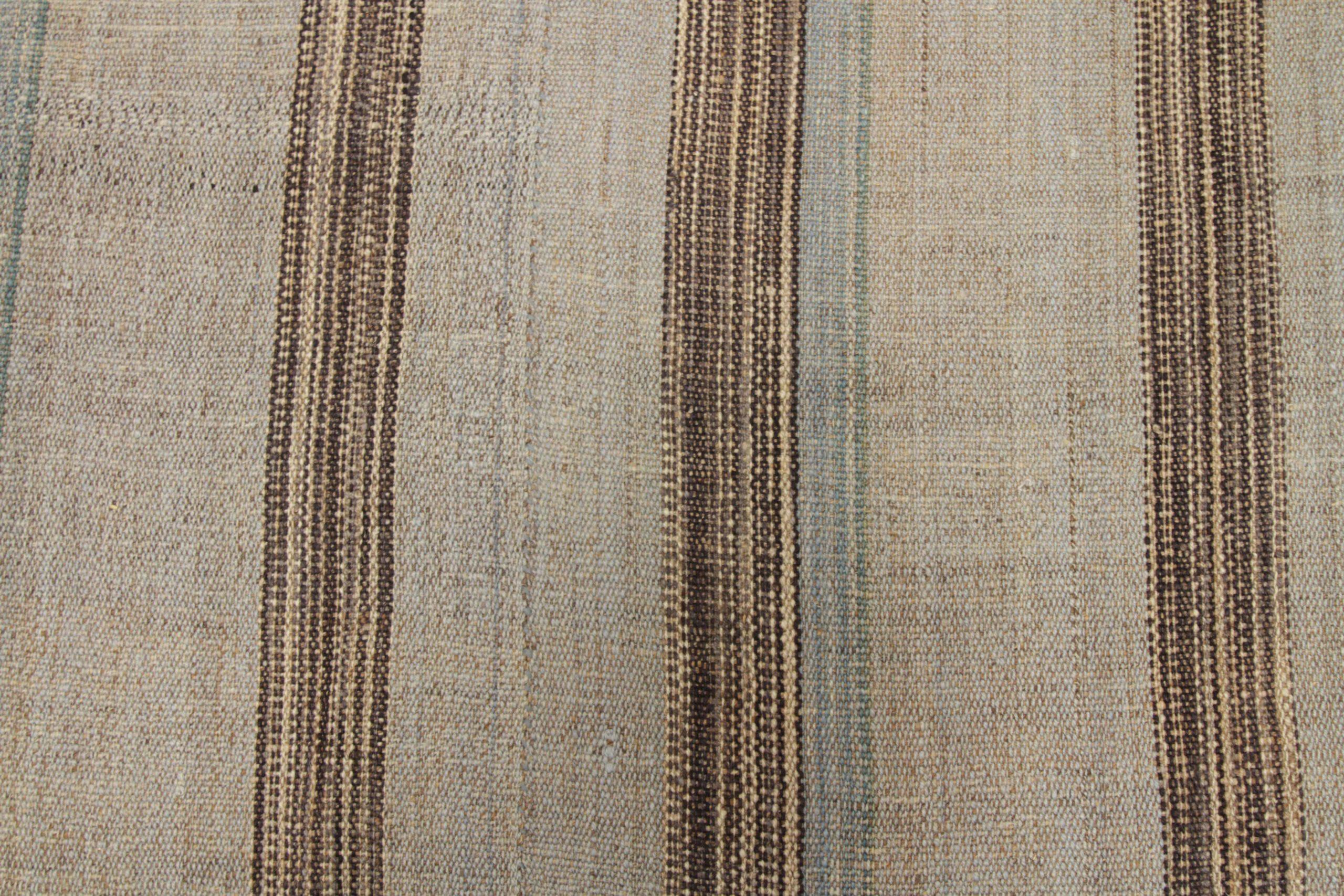 Alfombras Persas Cuadradas Kilim - Lana Marrón Gris Diseño Marfil - 88402 siglo XX en venta