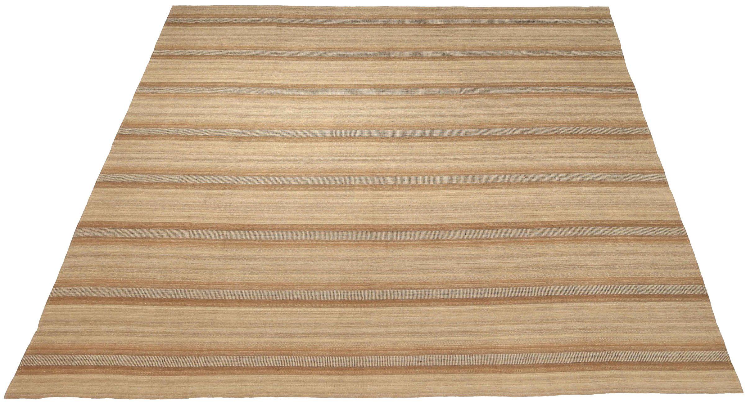 Discover the elegance of Persian Kilim featuring Square Area Rugs in Circa 1910. Designed with Wool and BrownIvory, this exclusive design is perfect for enhancing your space.