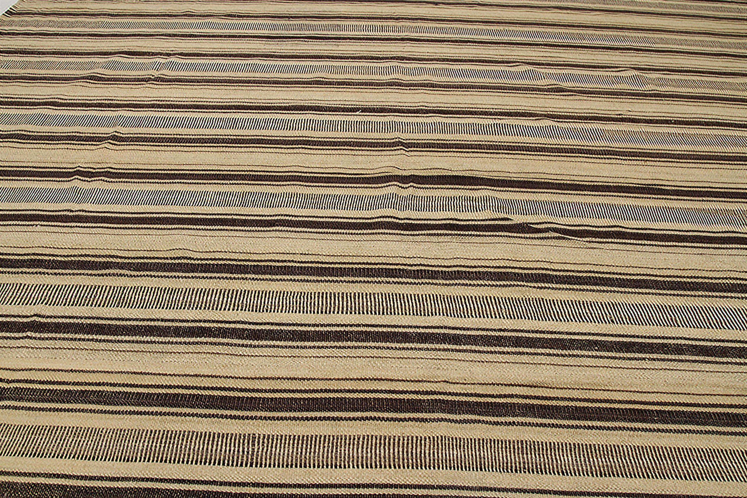 Alfombras Persas Cuadradas Kilim - Lana Marrón Diseño Marfil - 88683 en Excelente estado para la venta en Dallas, TX