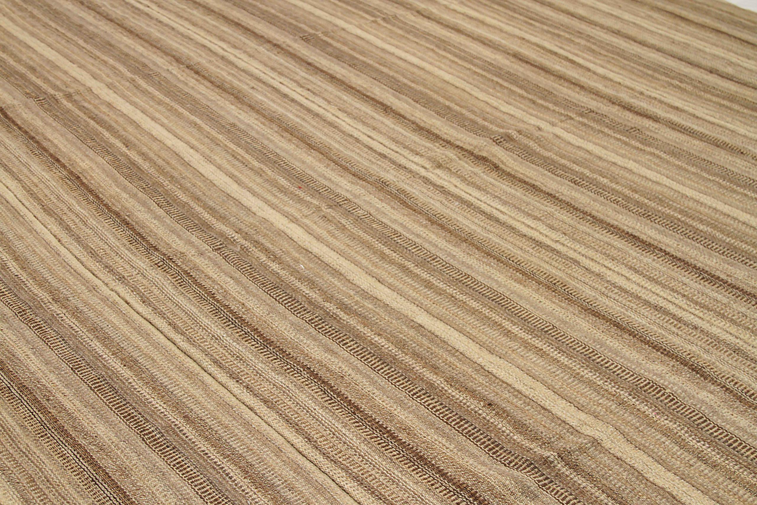 Irakien Rug & Kilim Kilim - Laine Brown Design/One - 88688 en vente