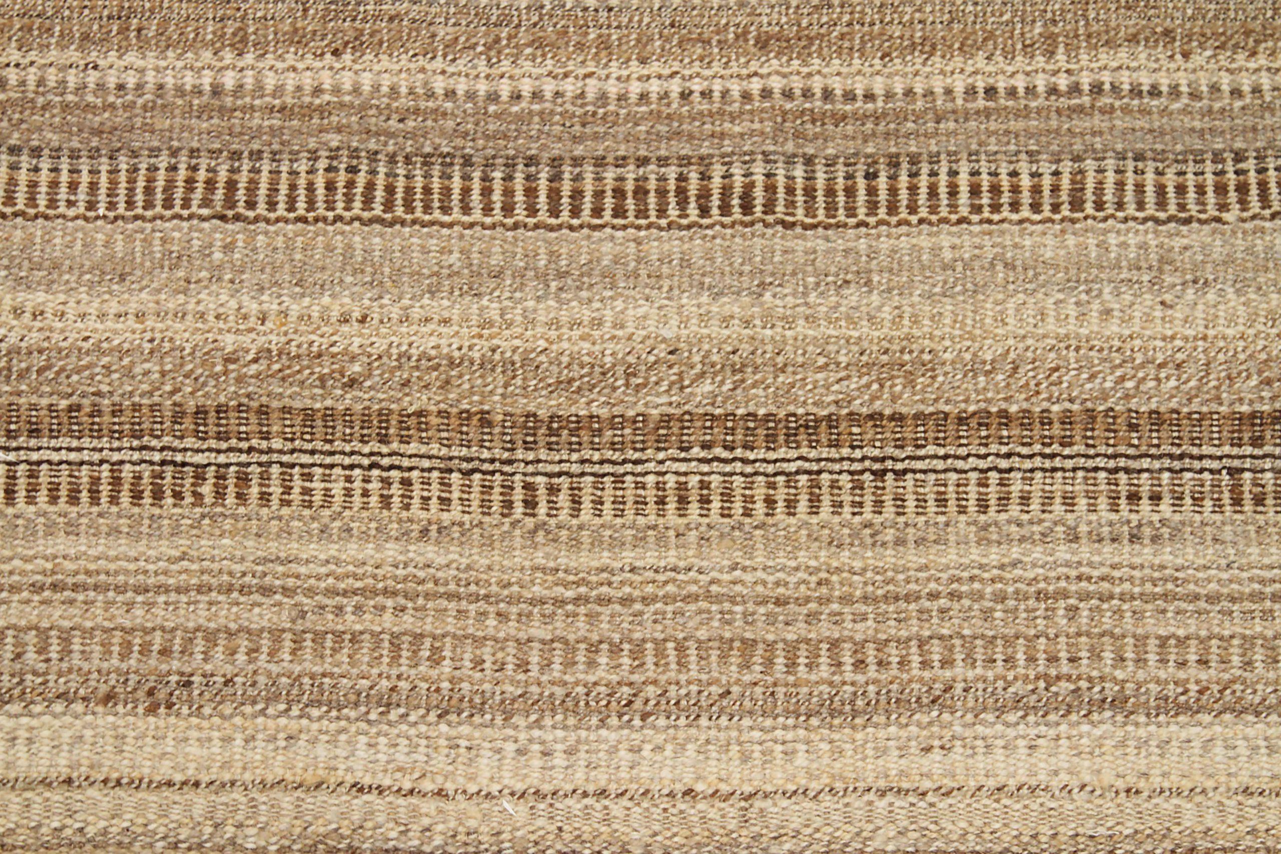 20ième siècle Rug & Kilim Kilim - Laine Brown Design/One - 88688 en vente