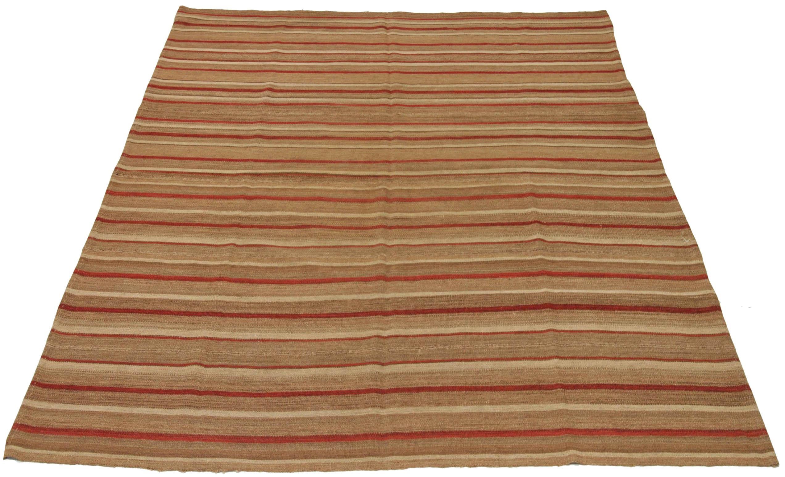Discover the elegance of Persian Kilim featuring Square Area Rugs in Circa 1910. Designed with Wool and BrownIvoryRed, this exclusive design is perfect for enhancing your space.