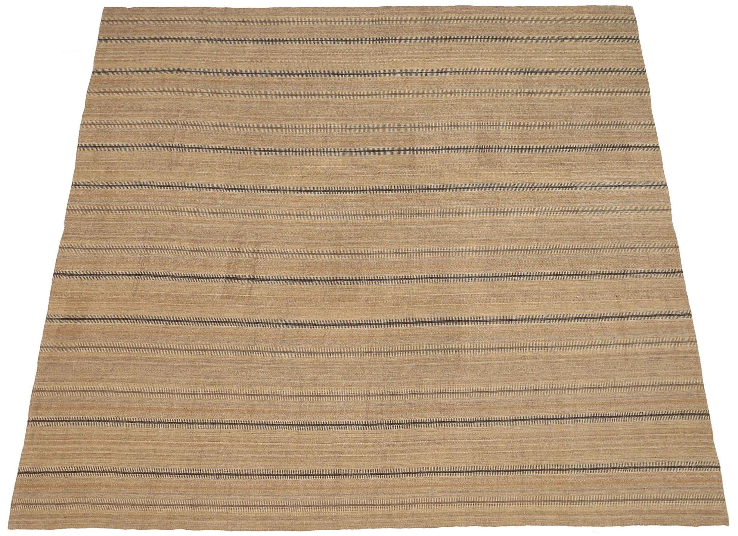 Discover the elegance of Persian Kilim featuring Square Area Rugs in Circa 1910. Designed with Wool and BrownTaupe, this exclusive design is perfect for enhancing your space.