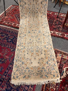 Persian Kirman Long Runner Rug, Wool, 20th Century, Iran, 147x29.5"