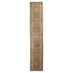 Persian Kolyai Runner Rug - Wool Brown Ivory Taupe 73603