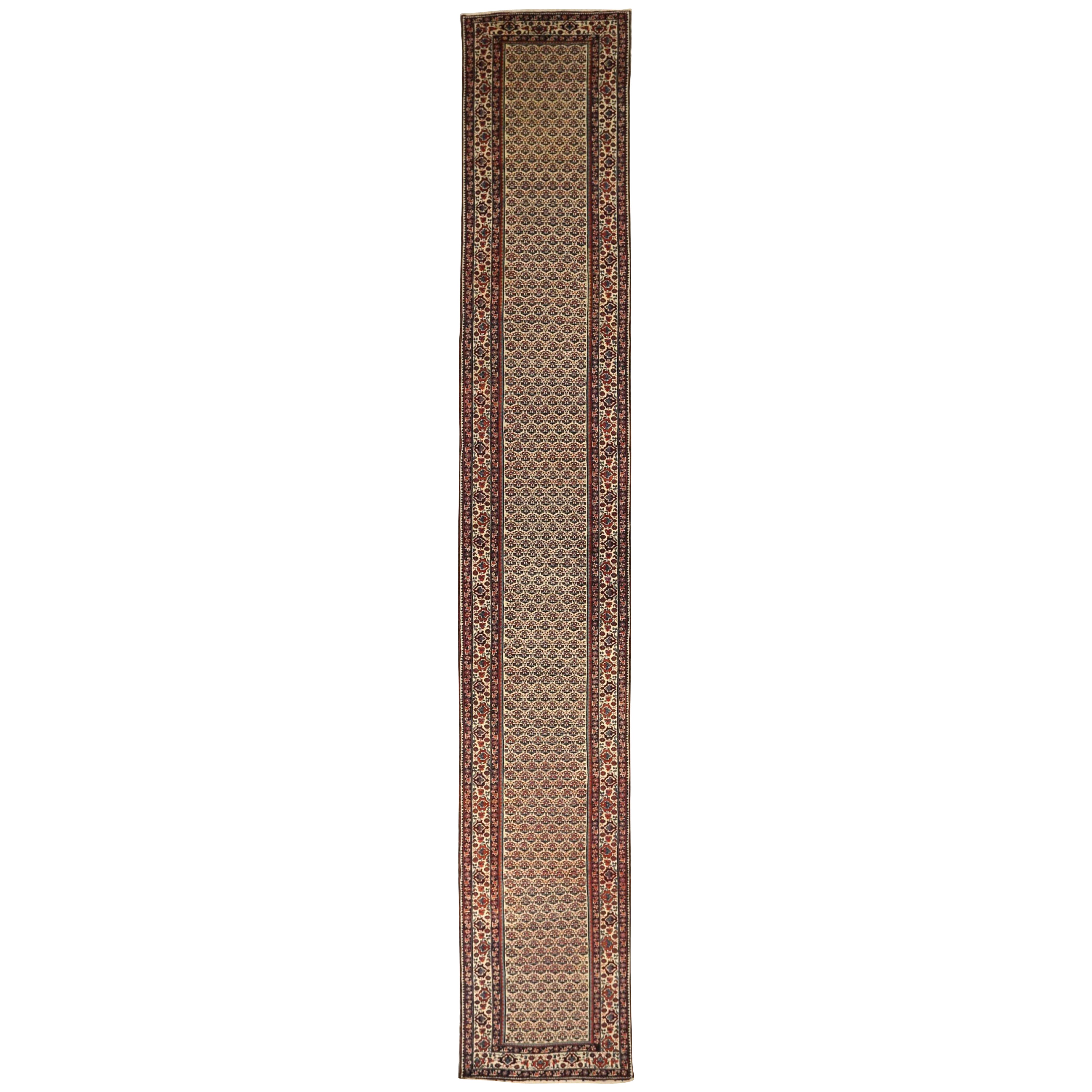 Tapis de course persan kurde Circa 1880 - 52100