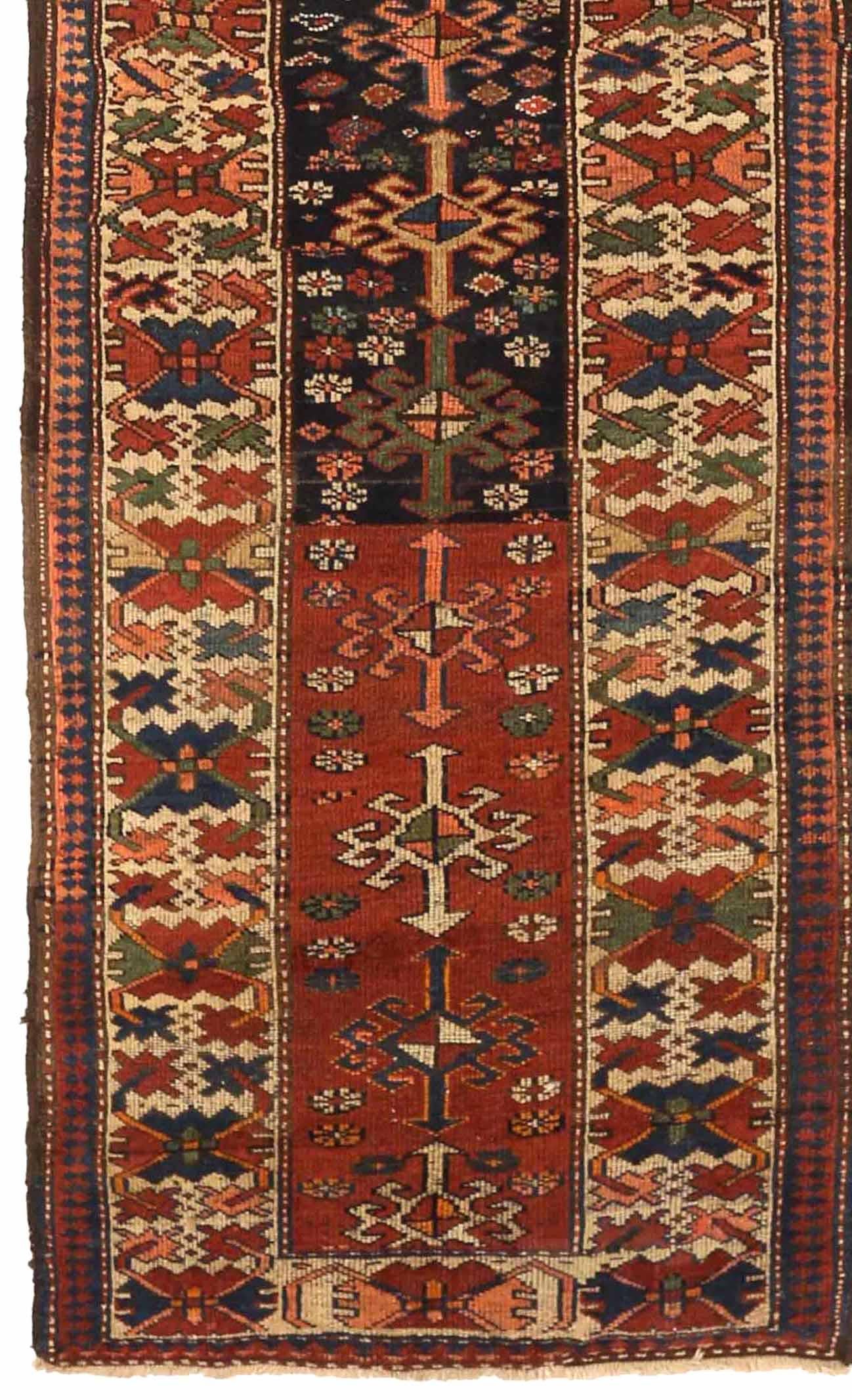 Alfombra Persa Kurda - Lana Marfil Azul Marino Rojo 73165 Asiático en venta