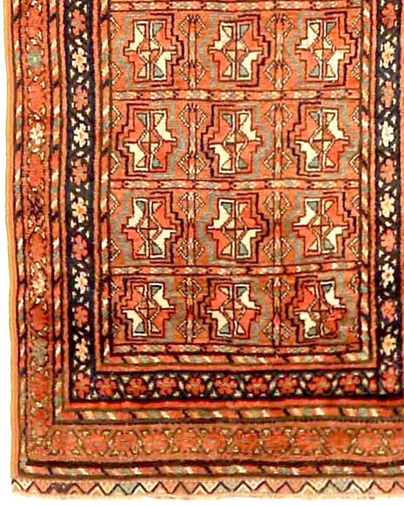 Persischer Kurdischer Läufer Circa 1910 - Wolle Blau Elfenbein Rot 71372 (Asiatisch) im Angebot