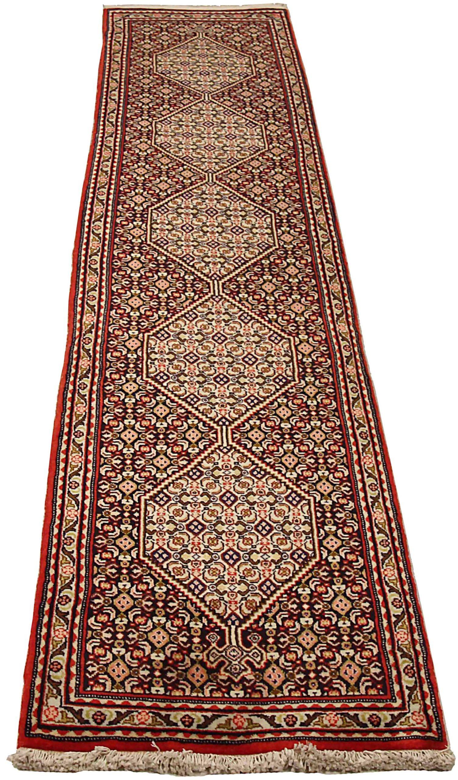 Discover the elegance of Persian Kurdish featuring Runner Rug in Circa 1910. Designed with Wool and IvoryNavy BlueRed, this exclusive design is perfect for enhancing your space.