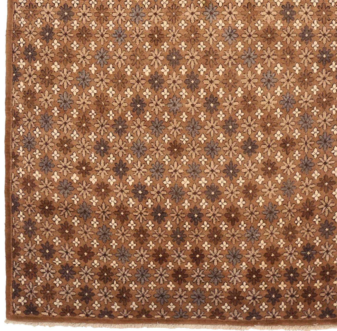 Persisch Kurdisch Kleiner Teppich CIRCA 1940 - Wolle Braun Elfenbein Taupe 71602 (Asiatisch) im Angebot