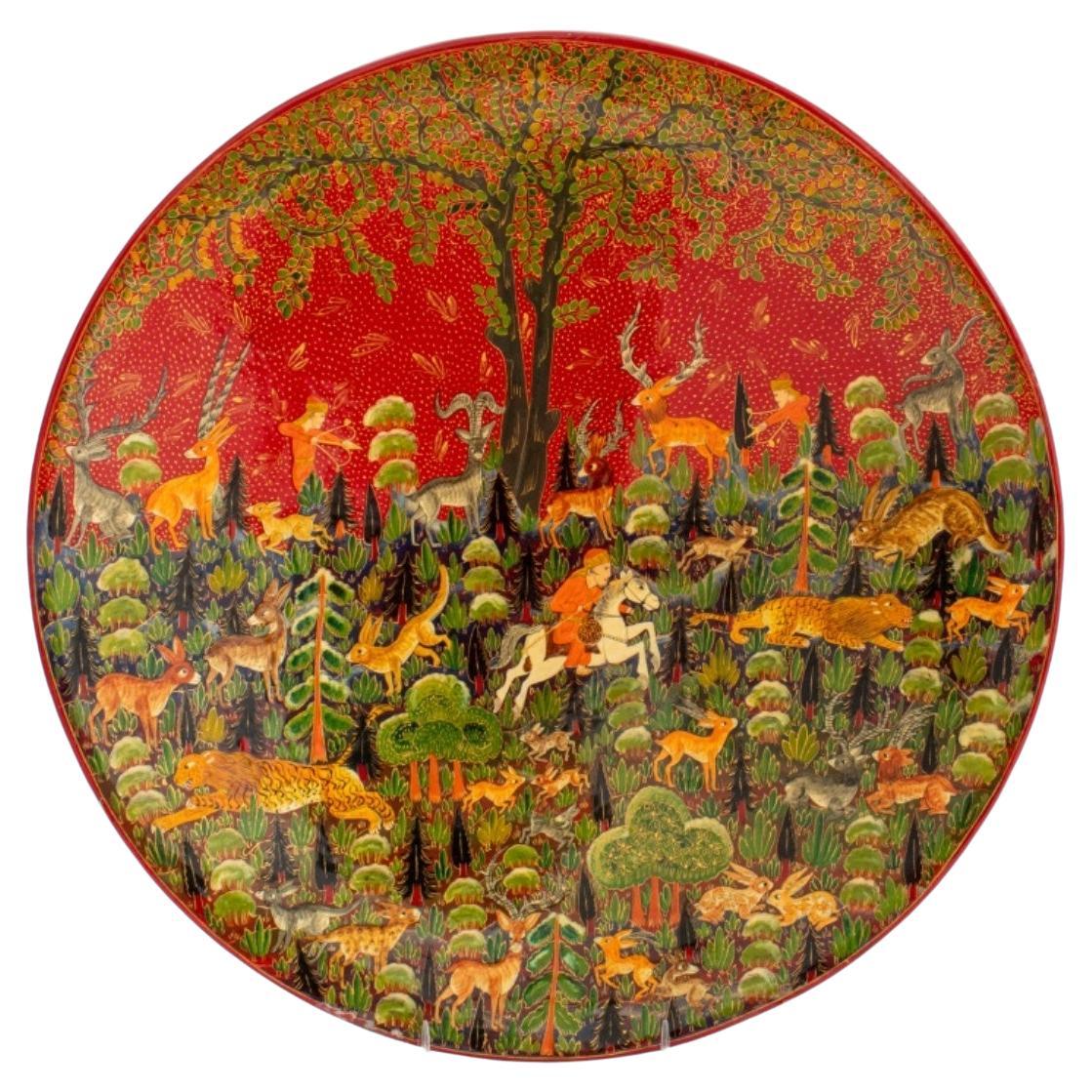 Persian Lacquered Wall Plate