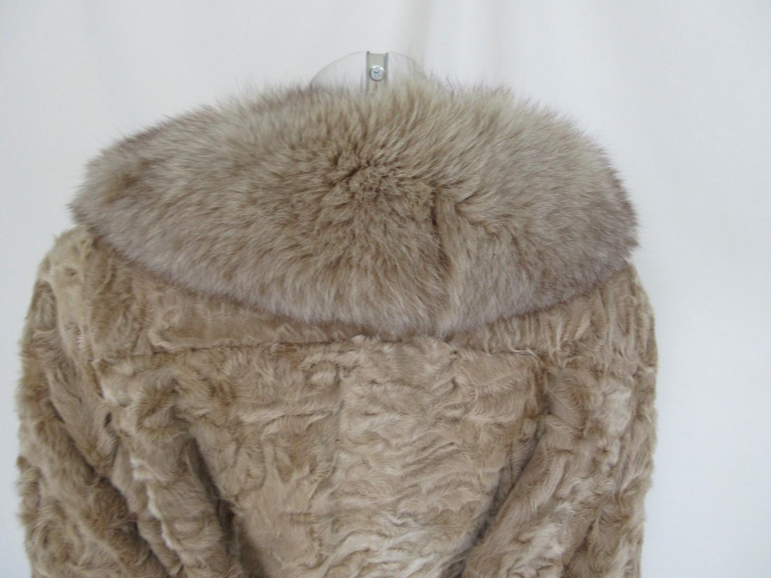 Persian Lamb Fox Fur Coat 2
