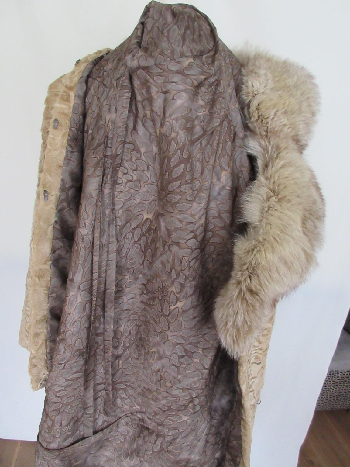 Persian Lamb Fox Fur Coat 3