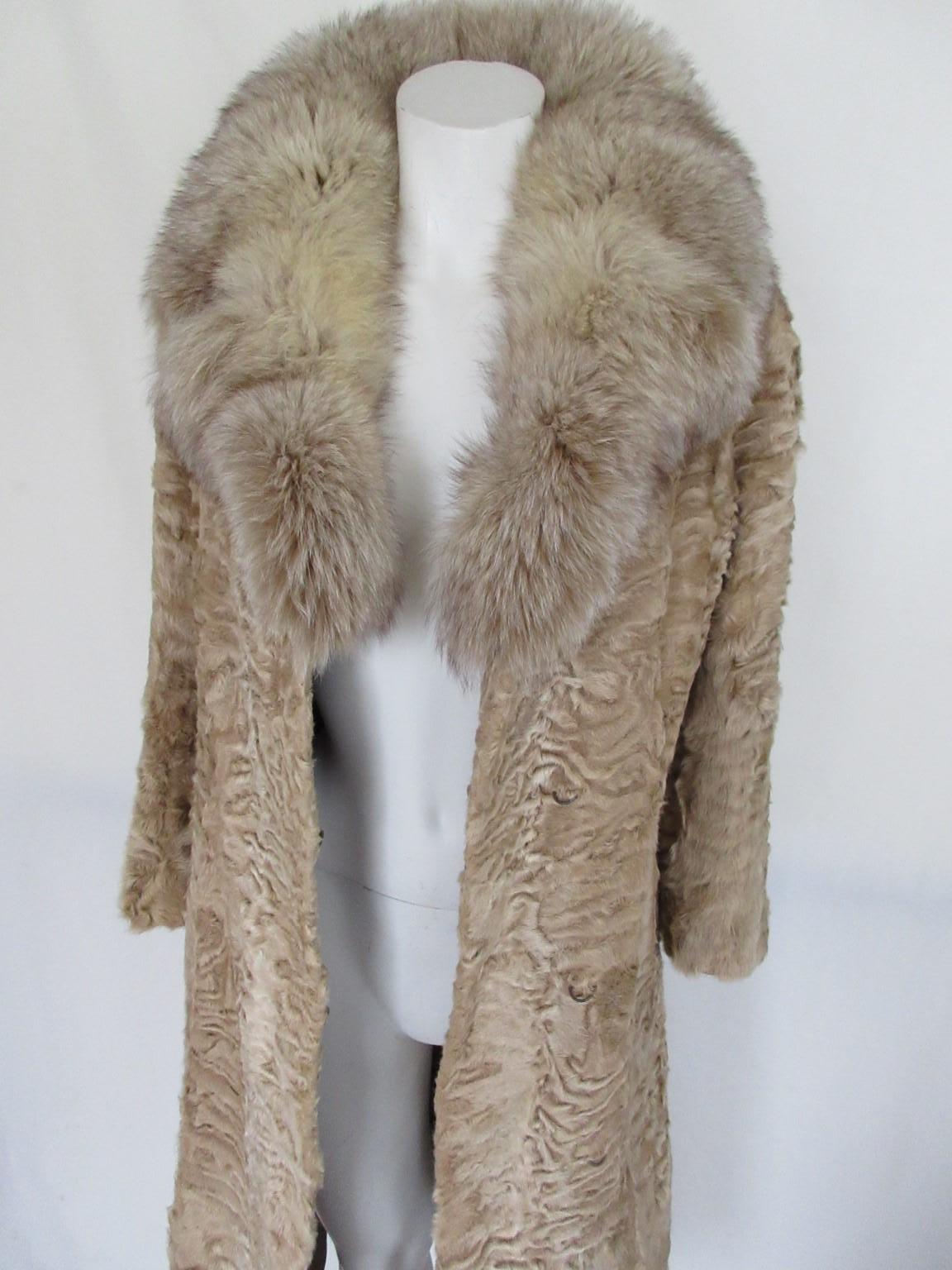Persian Lamb Fox Fur Coat 4