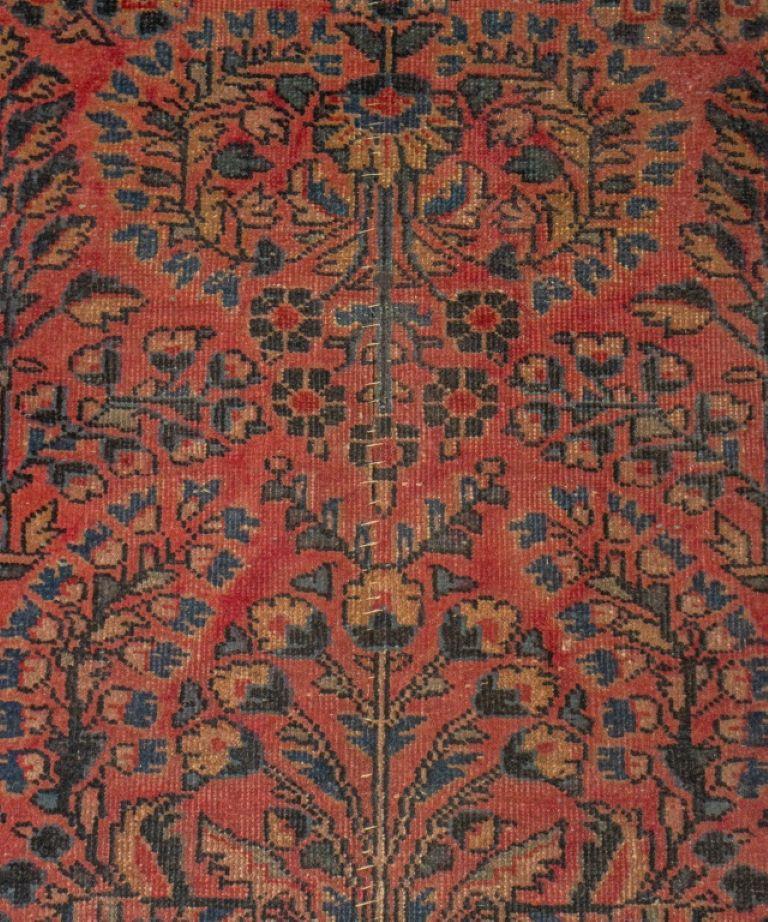 Persian Lilihan Rug 3.5' x 2' In Good Condition For Sale In New York, NY
