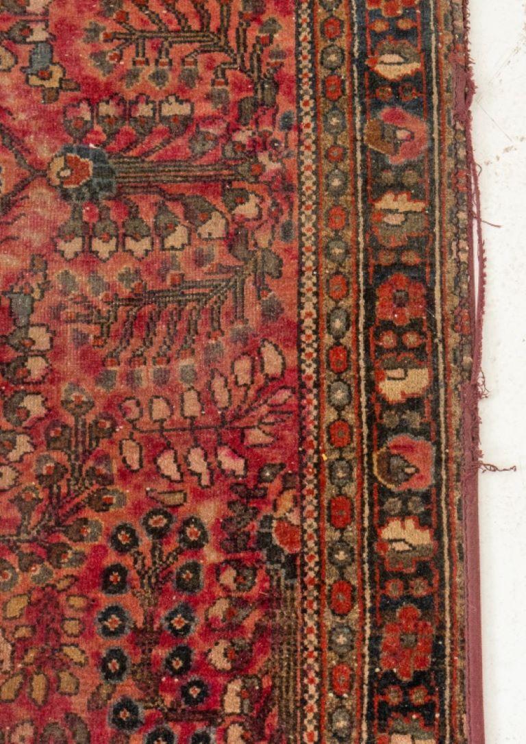 Persian Lilihan Rug 3.7' x 2' In Good Condition For Sale In New York, NY