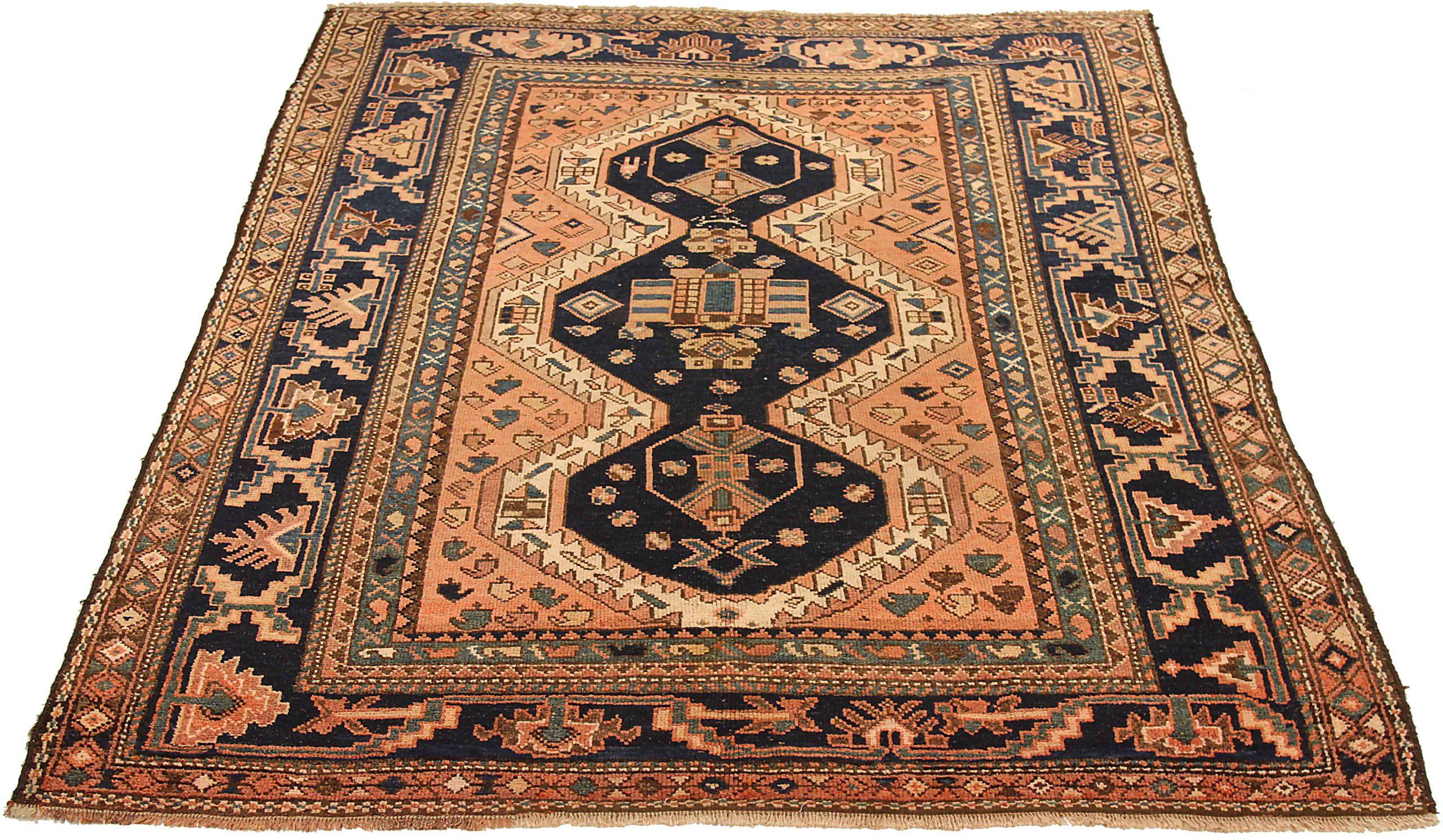 Discover the elegance of Persian Lori featuring Small Rug in Circa 1880. Designed with Wool and IvoryNavy BluePink, this exclusive design is perfect for enhancing your space.