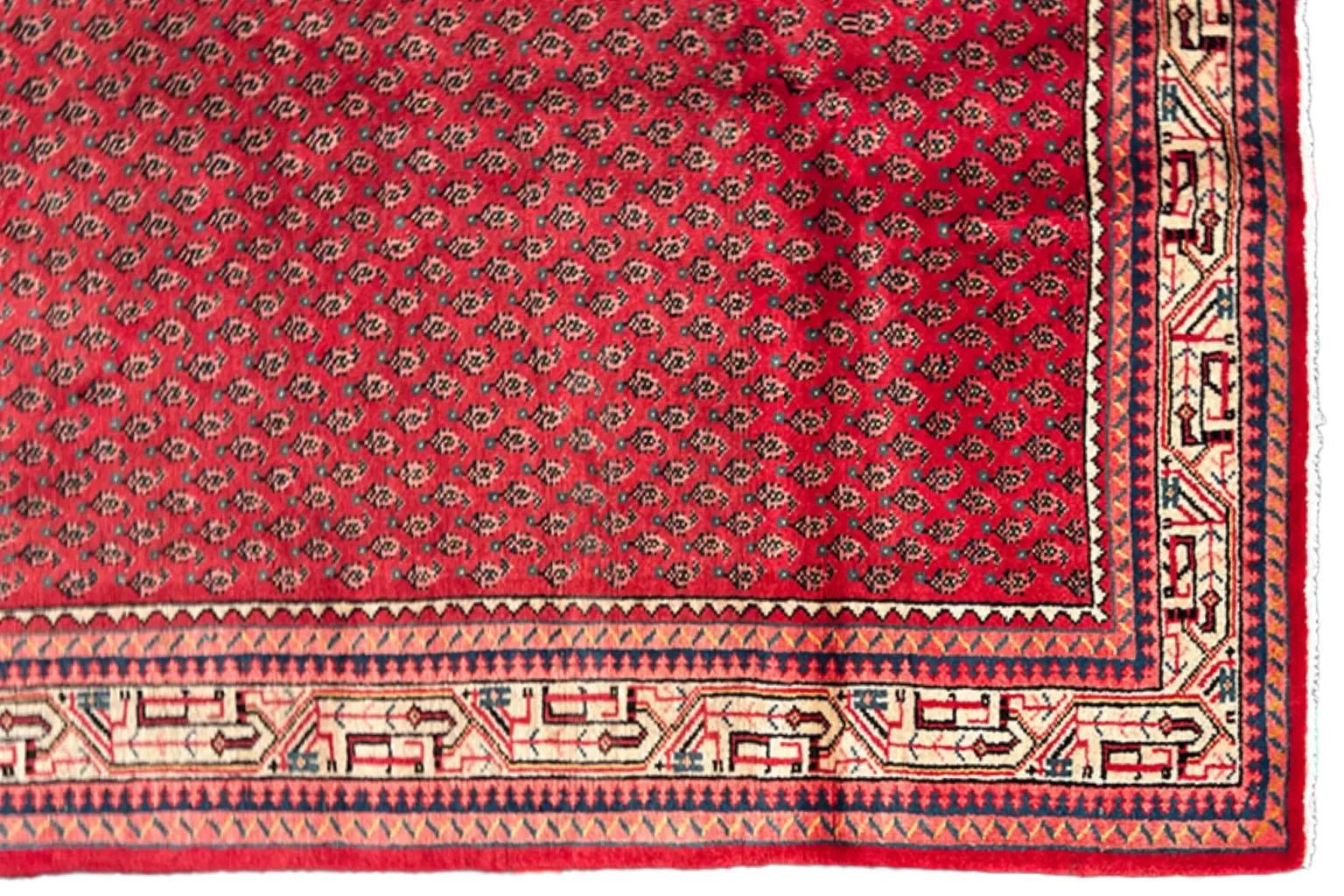 Persischer Mahal-Teppich - Red Heart In Your Home (20. Jahrhundert) im Angebot