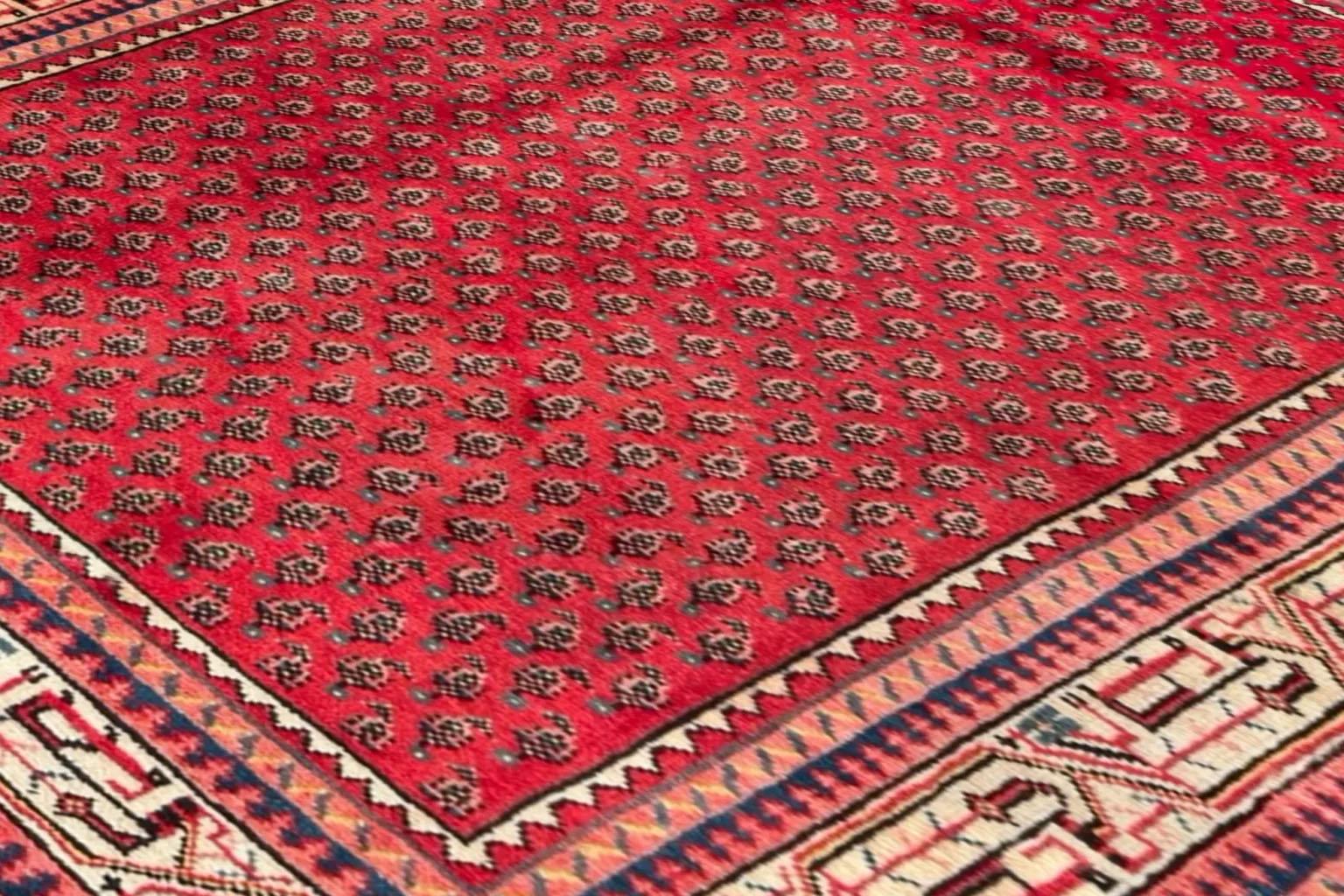 Persischer Mahal-Teppich - Red Heart In Your Home im Angebot 1