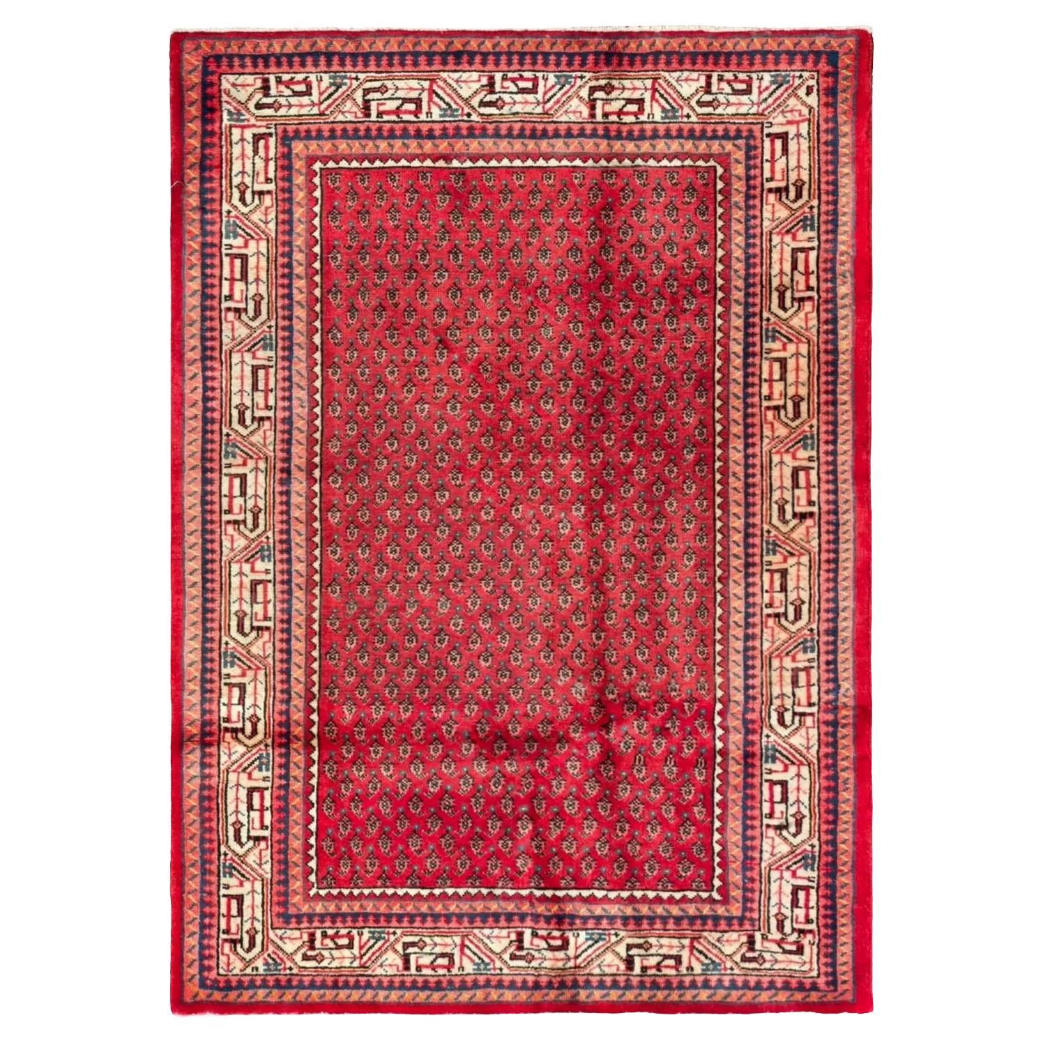Hand-Knotted Tapis persian