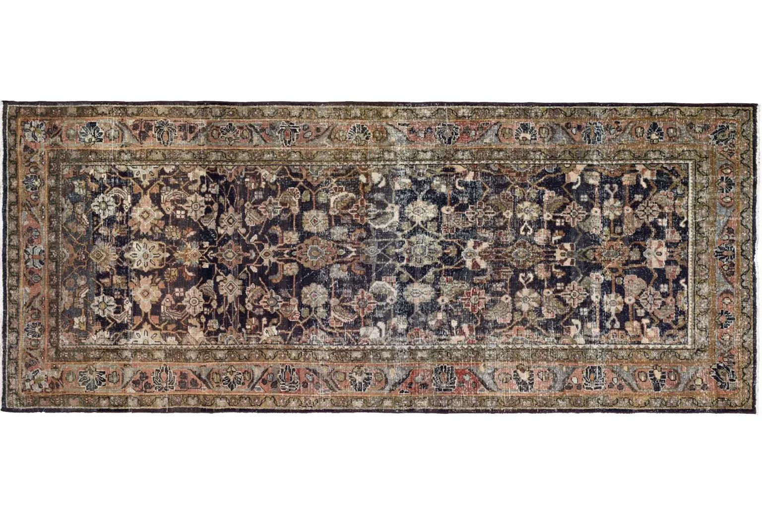 Tribal Tapis Persan Mahal - Style traditionnel - Marron en vente