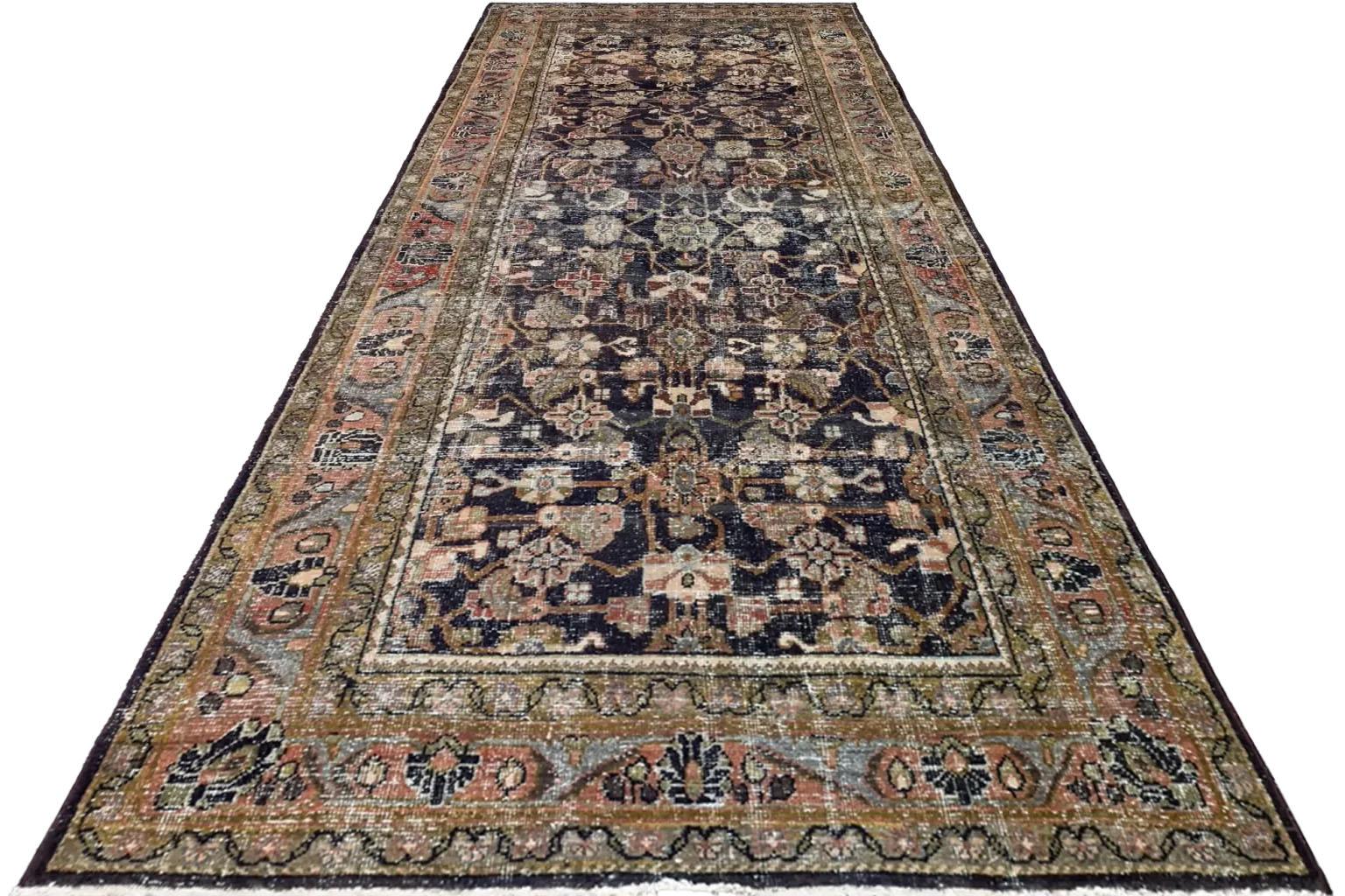 Perse Tapis Persan Mahal - Style traditionnel - Marron en vente