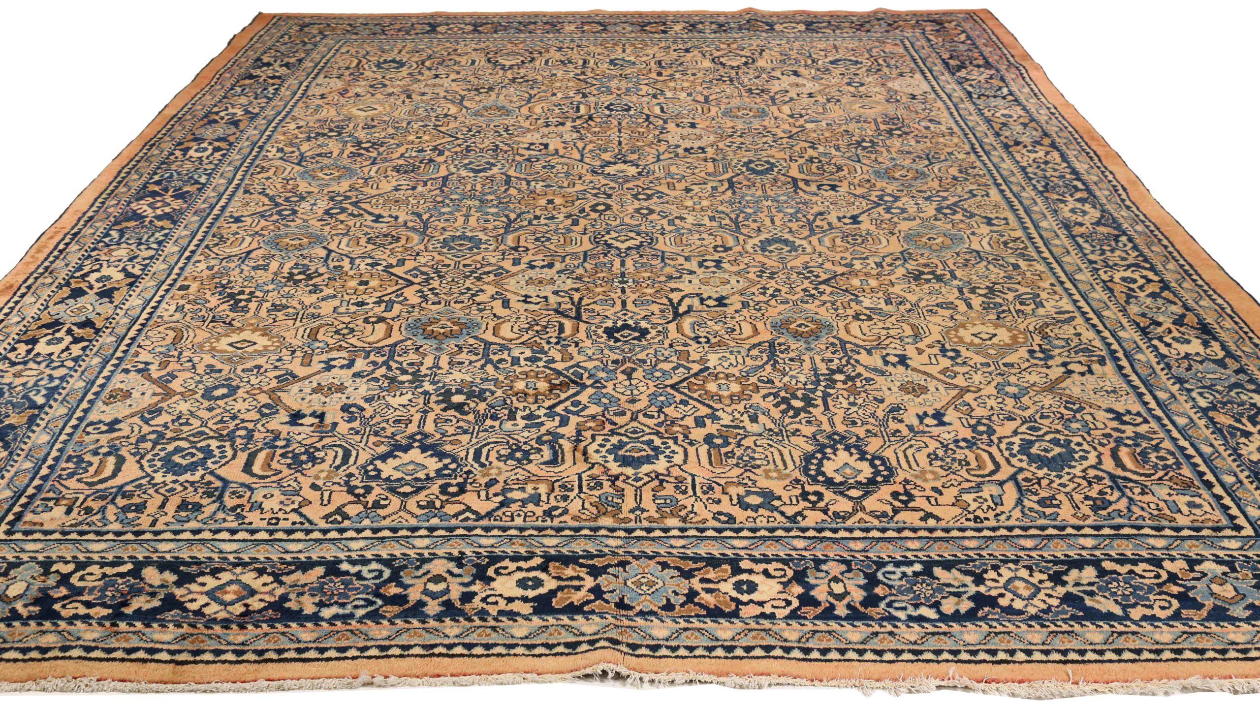 Discover the elegance of Persian Mahal featuring Area Rugs in Circa 1880. Designed with Wool and BlueNavy BluePink, this exclusive design is perfect for enhancing your space.