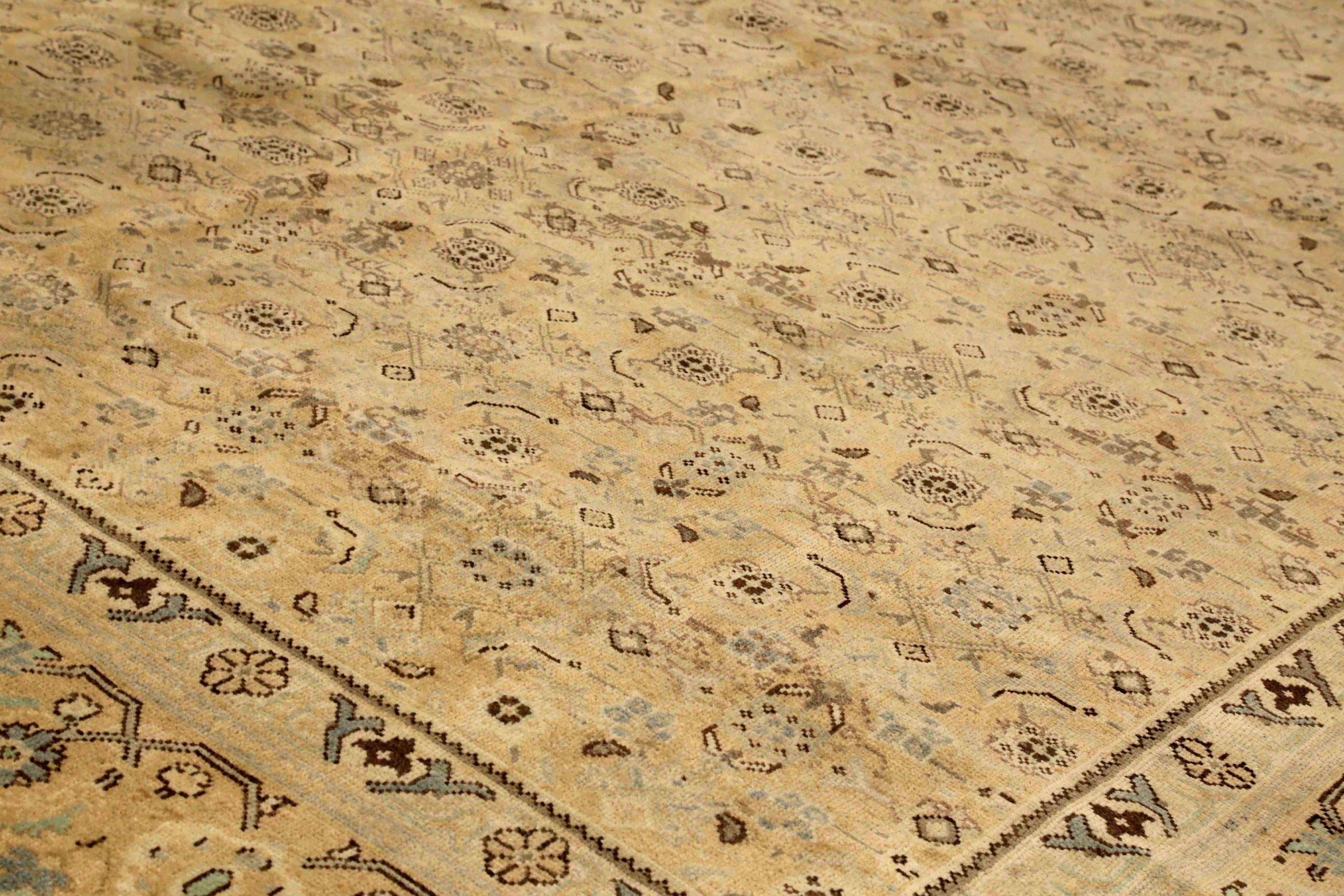 Asiatico Tappeti persiani Mahal - Lana Marrone Avorio 73990 in vendita