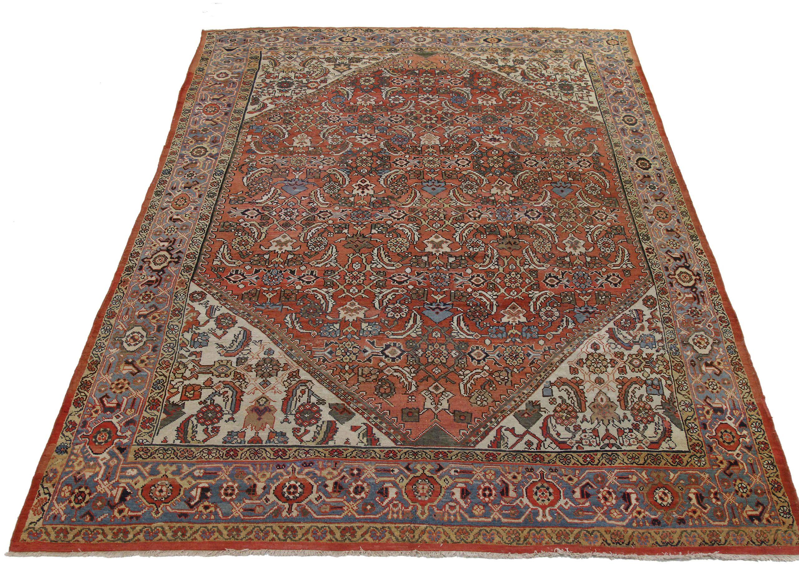 Entdecken Sie die Eleganz von Persian Mahal mit seinen Teppichböden. Dieses exklusive Design, das mit viel Liebe zum Detail entworfen wurde, ist perfekt, um Ihren Raum zu verschönern.