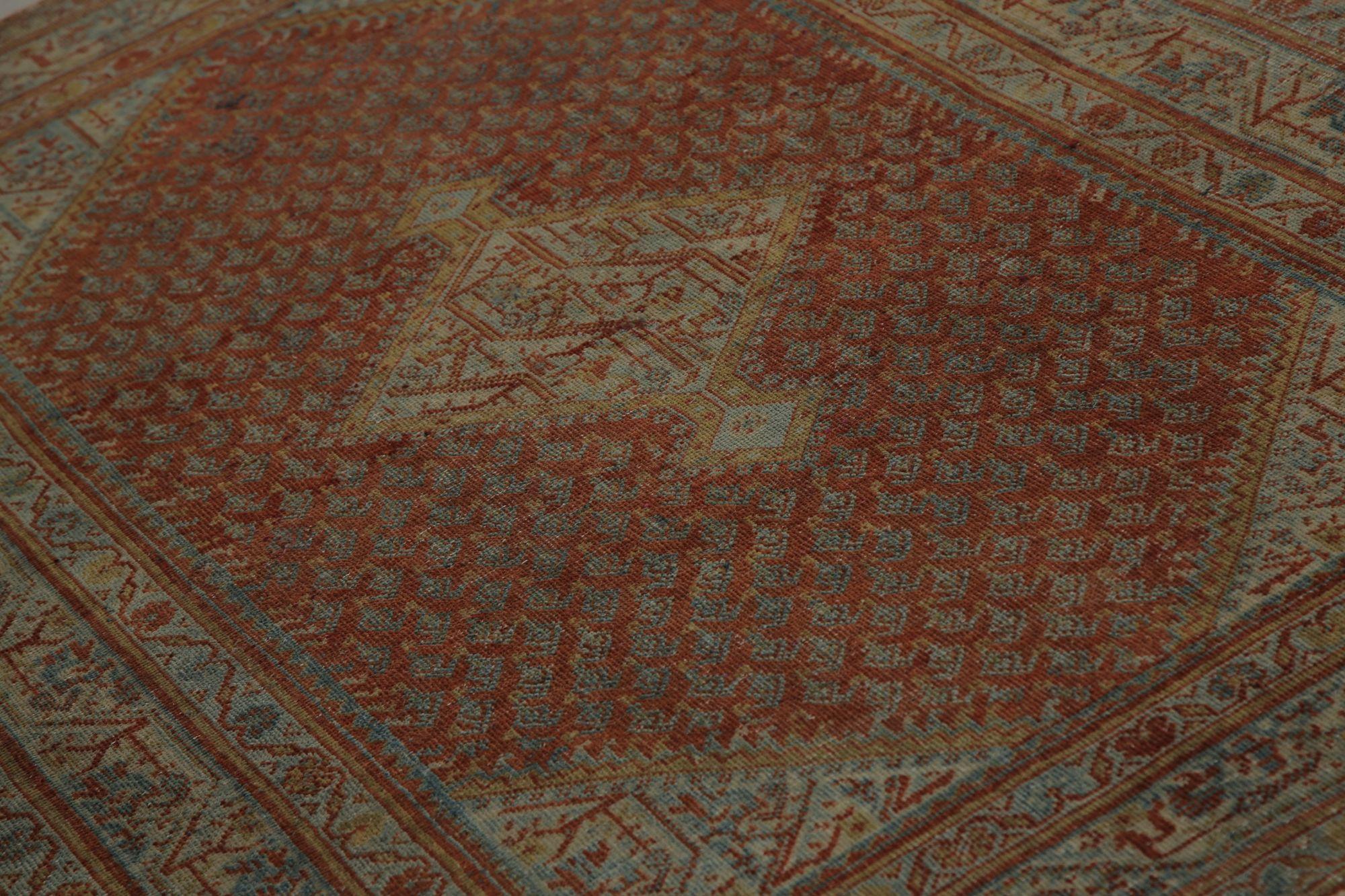 Tappeti persiani Mahal - Design marrone in lana - 97836 In condizioni ottime in vendita a Dallas, TX