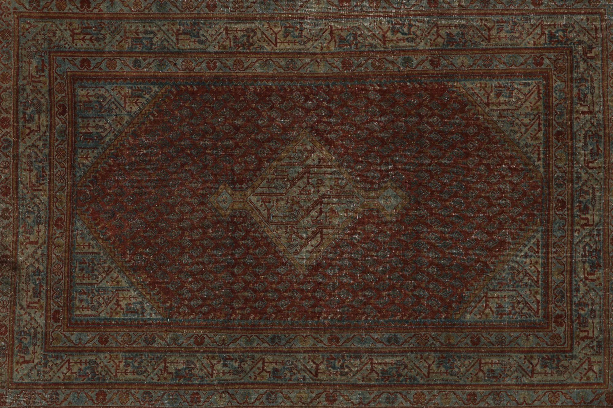 XX secolo Tappeti persiani Mahal - Design marrone in lana - 97836 in vendita