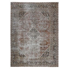 Persische Mahal Teppiche - Wolle Braun Rot Design - 97633