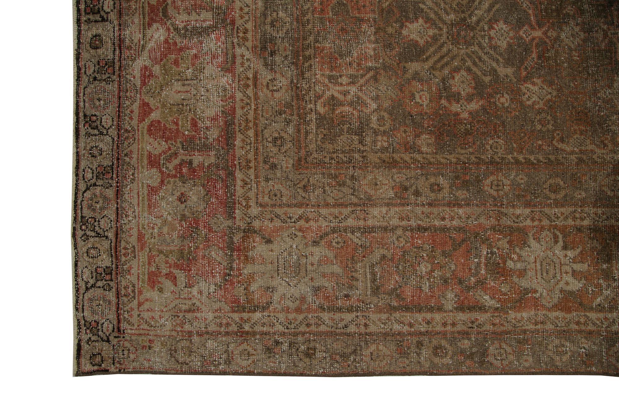 Entdecken Sie die Eleganz von Persian Mahal mit Teppichen aus der Zeit um 1880. Dieses exklusive Design aus Wolle und BraunRotTaupe eignet sich perfekt zur Verschönerung Ihres Raums.