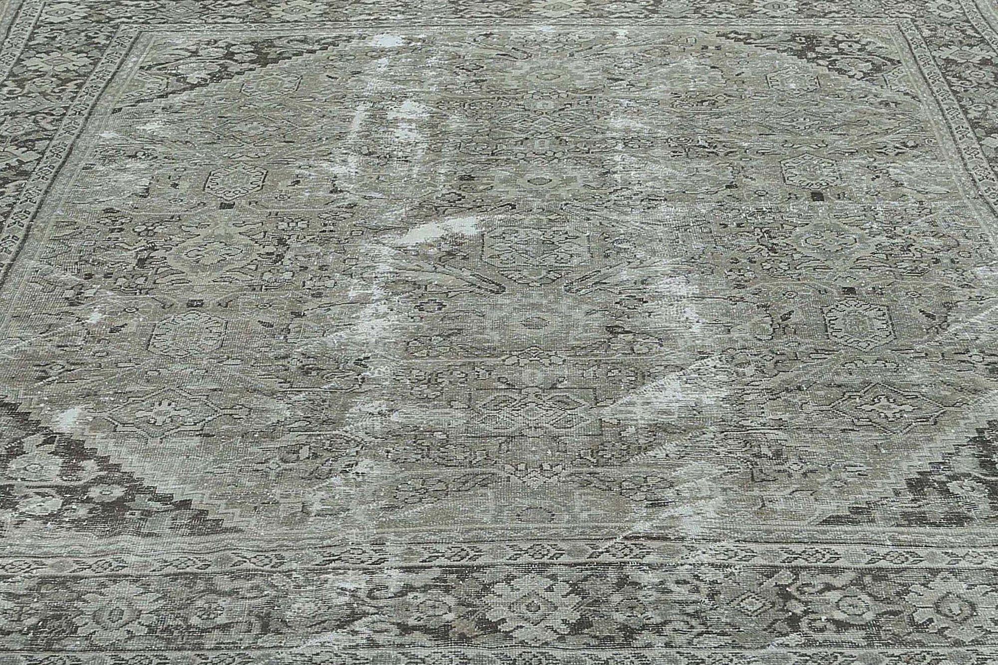 Persische Mahal Teppiche - Wolle Brown Taupe Design - 96770 im Zustand „Hervorragend“ im Angebot in Dallas, TX