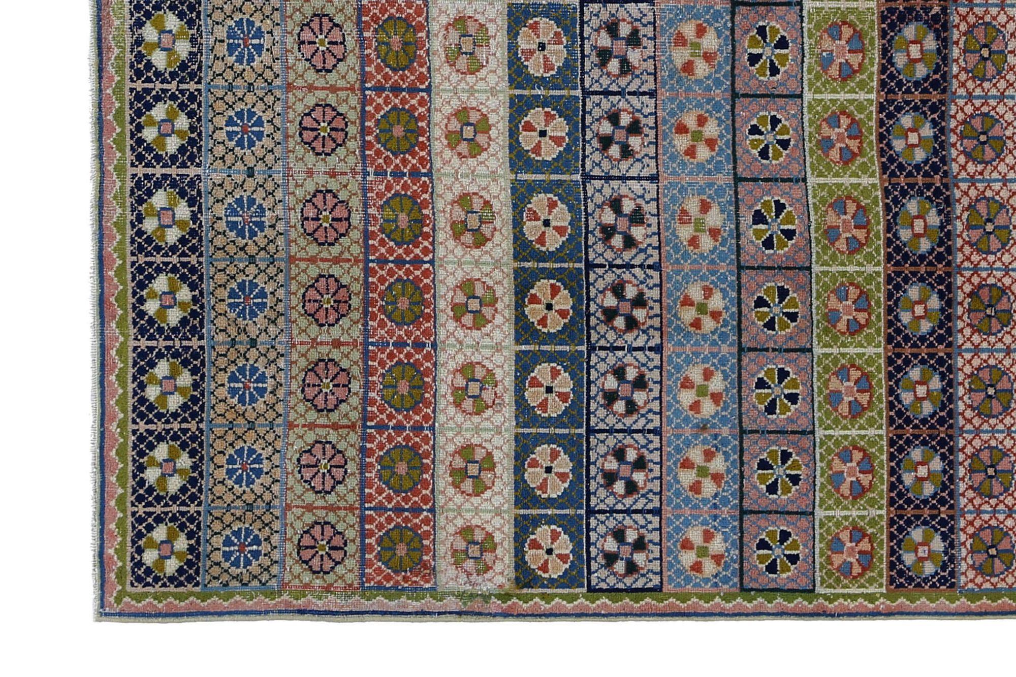 Persische Mahal-Teppiche - Wolle Elfenbein Marineblau Purpel Rot - 97427 (20. Jahrhundert) im Angebot