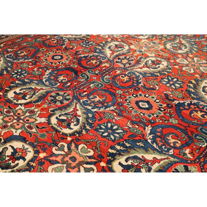 Iracheno Tappeti persiani Mahal - Lana, avorio, rosso - 94648 in vendita