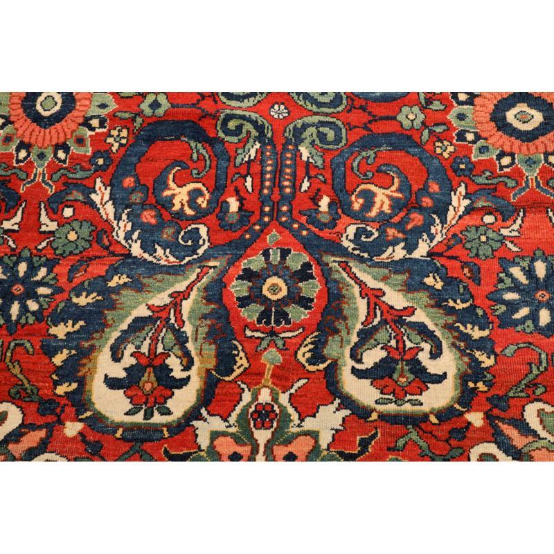 Tappeti persiani Mahal - Lana, avorio, rosso - 94648 In condizioni ottime in vendita a Dallas, TX