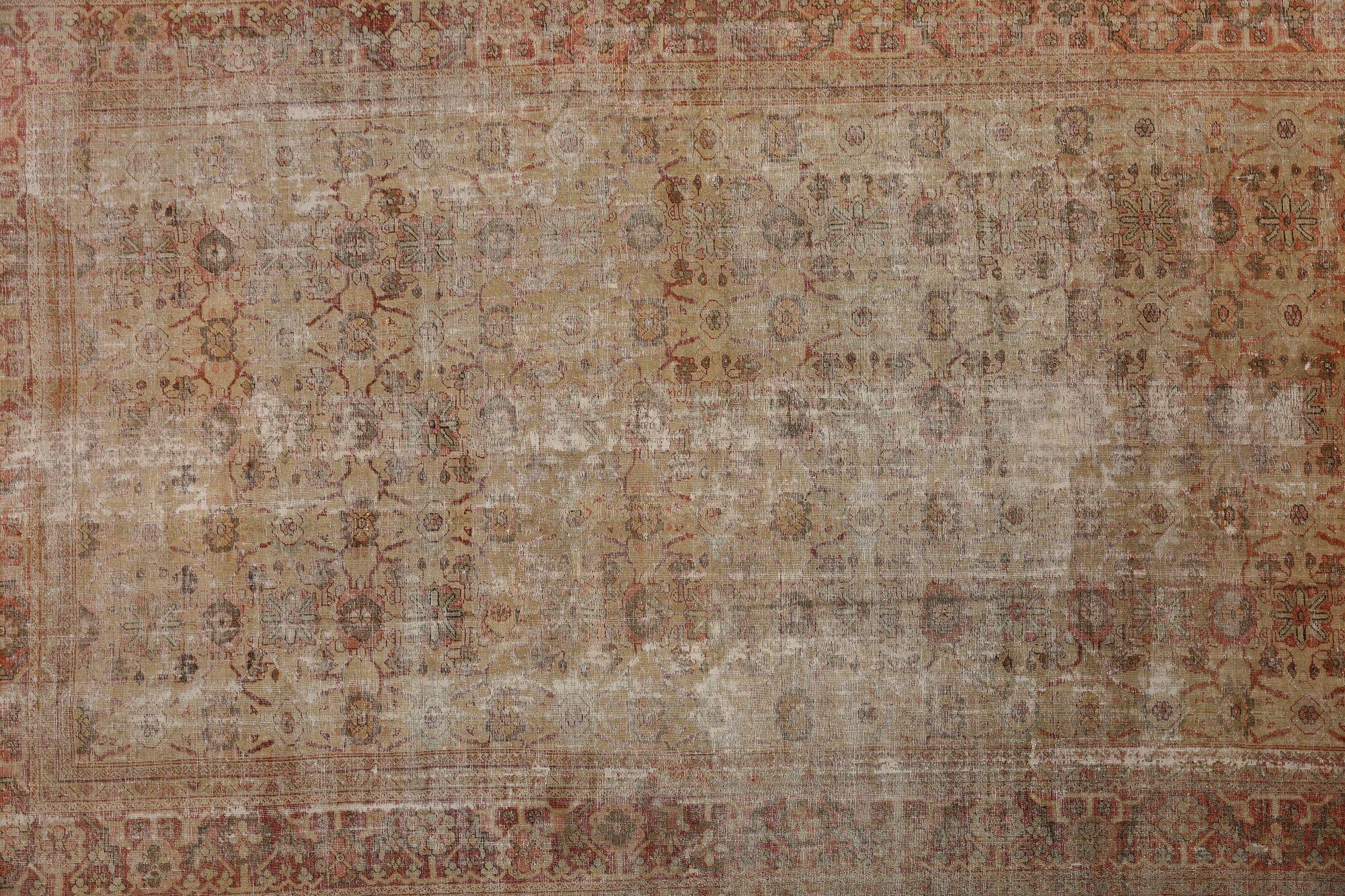 Persische Mahal-Teppiche - Wolle in Taupe mit Muster - 97713 (Irakisch) im Angebot