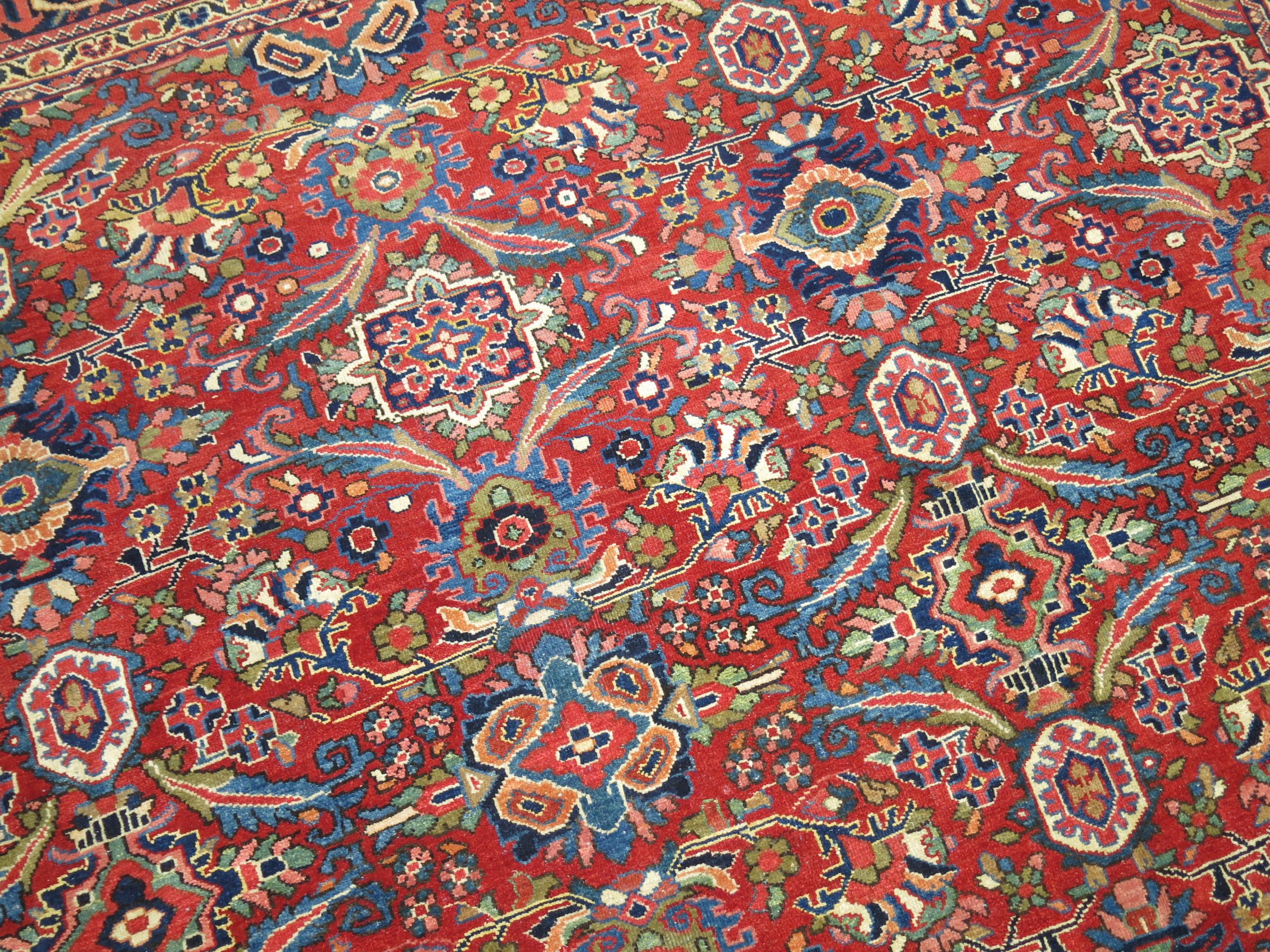 Wool Persian Mahal Carpet For Sale