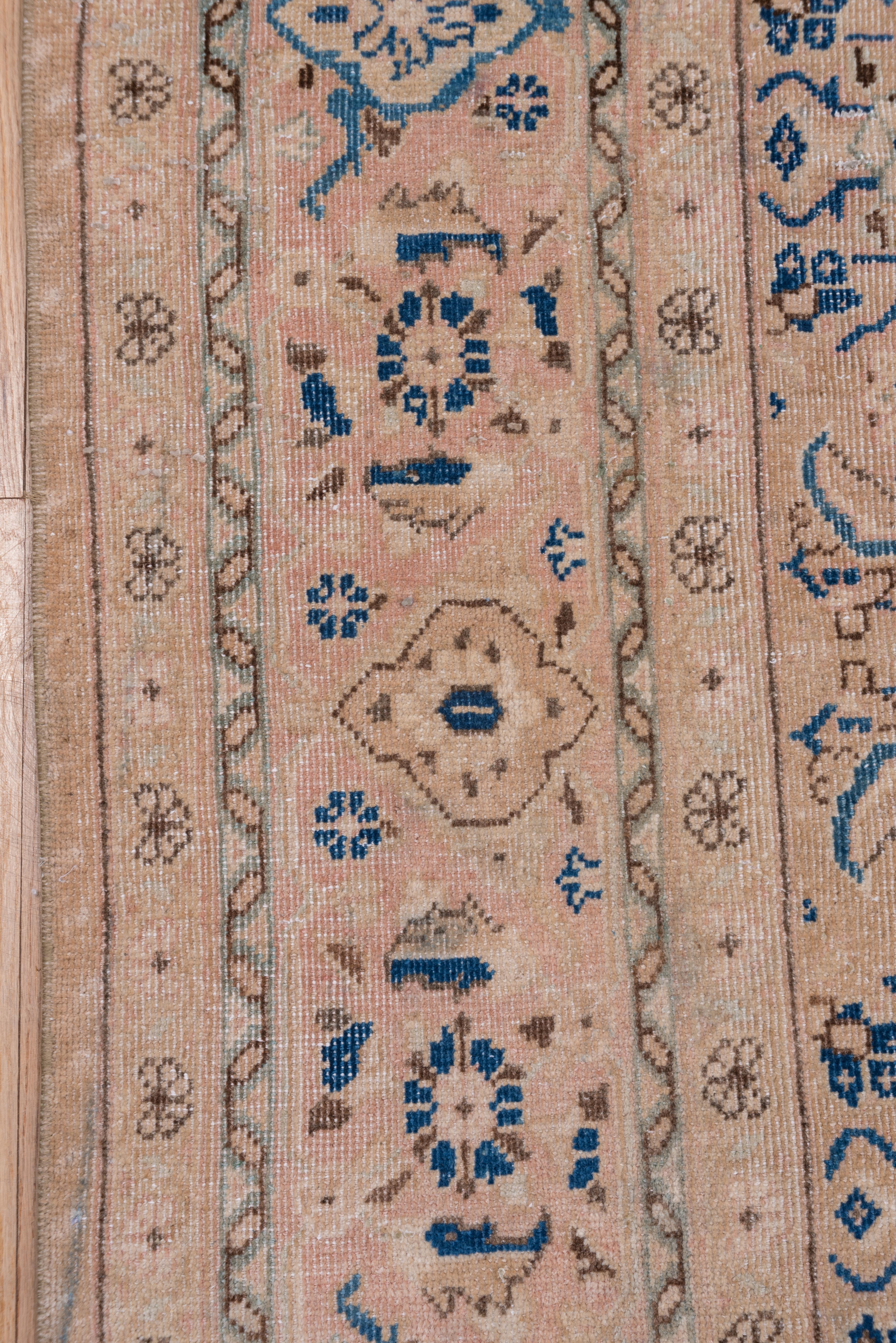 Tribal Persian Mahal Carpet, Light Palette For Sale