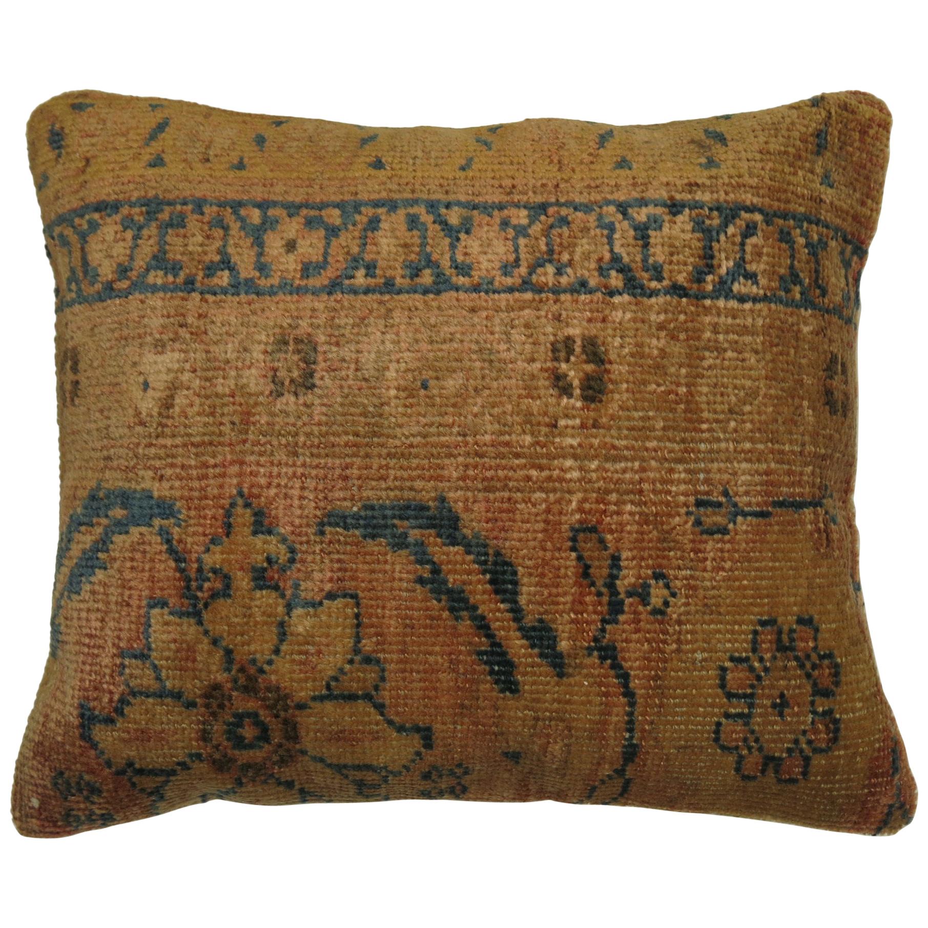 Persian Mahal Rug Pillow For Sale