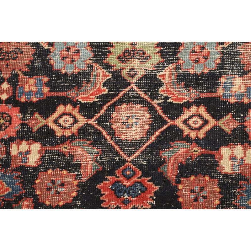 Tappeto Persiano Mahal Runner - Lana Nero Rosso Design - 94571 In condizioni ottime in vendita a Dallas, TX