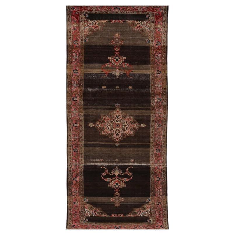 Tappeto Persiano Mahal - Lana Marrone Avorio Rosa - 98020