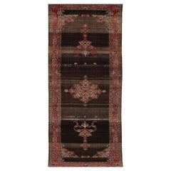 Tappeto Persiano Mahal - Lana Marrone Avorio Rosa - 98020